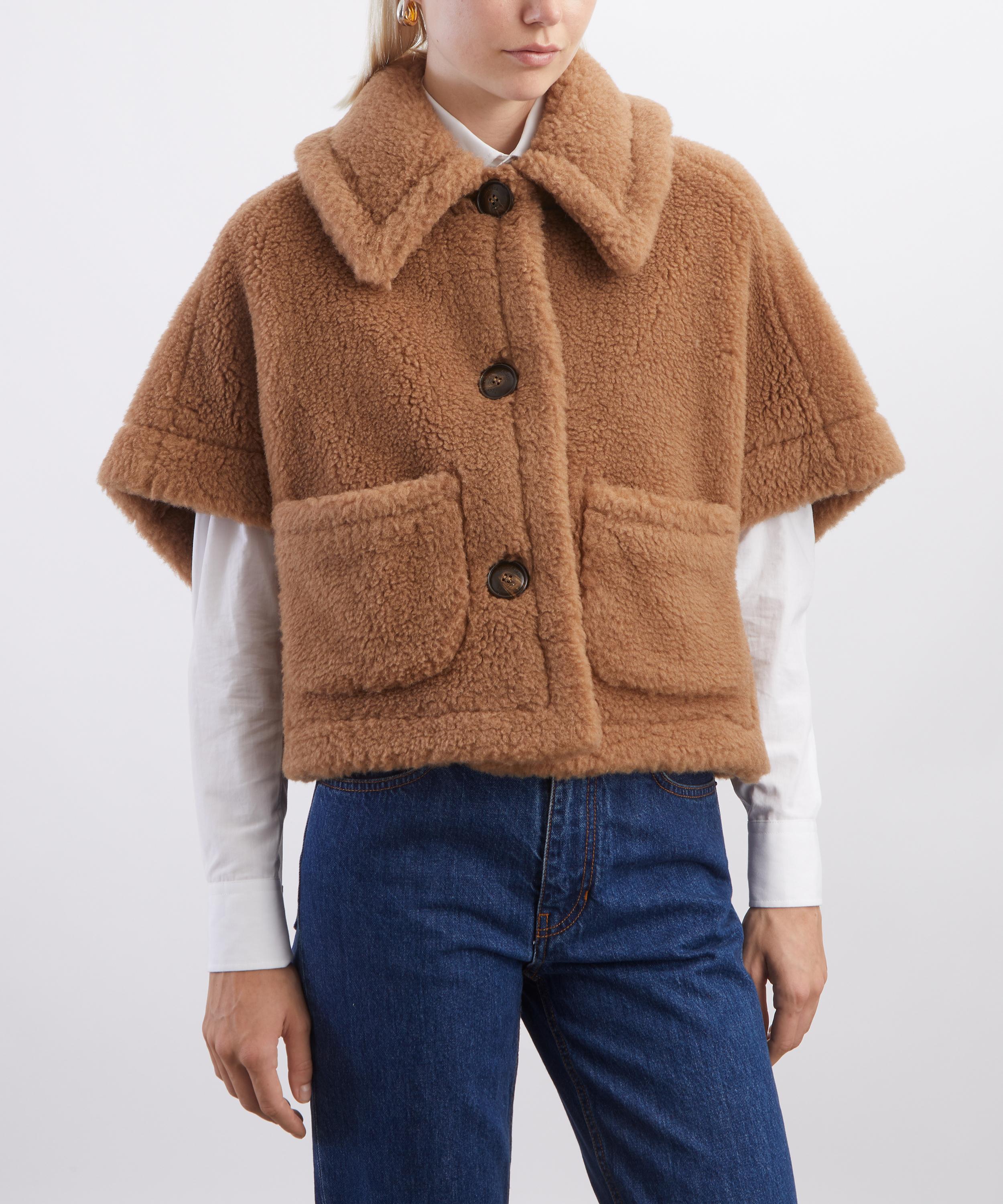 Max Mara - Wool and Silk Tan Teddy Jacket image number 2