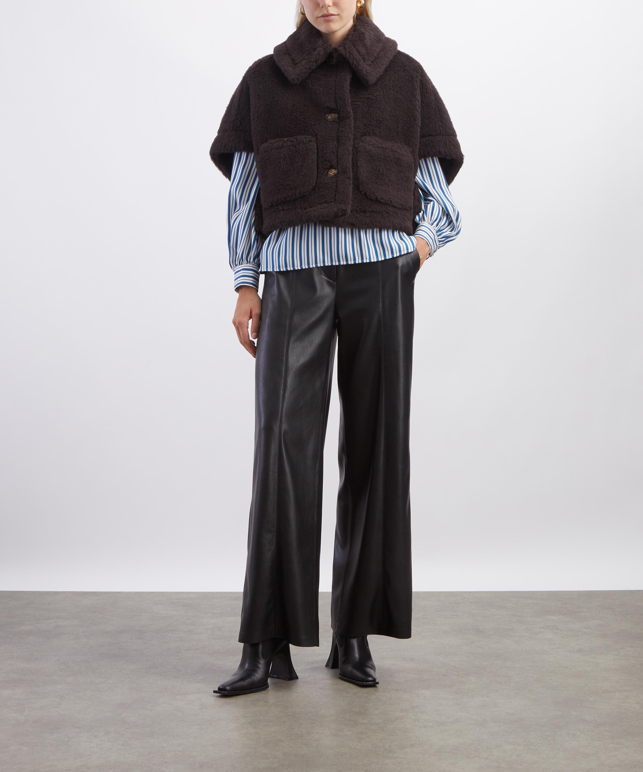Max Mara - Wool and Silk Brown Teddy Jacket image number 1