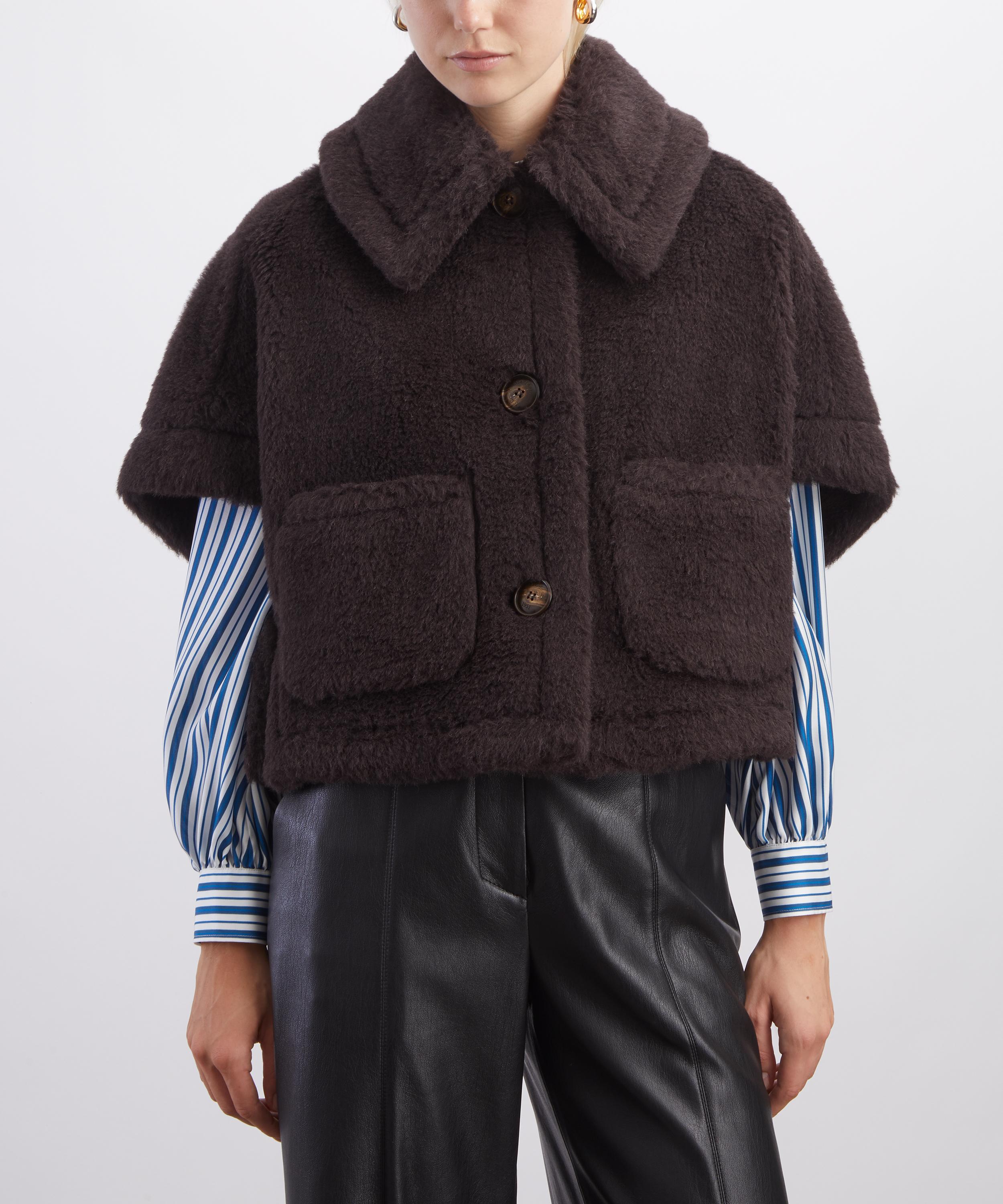 Max Mara - Wool and Silk Brown Teddy Jacket image number 2