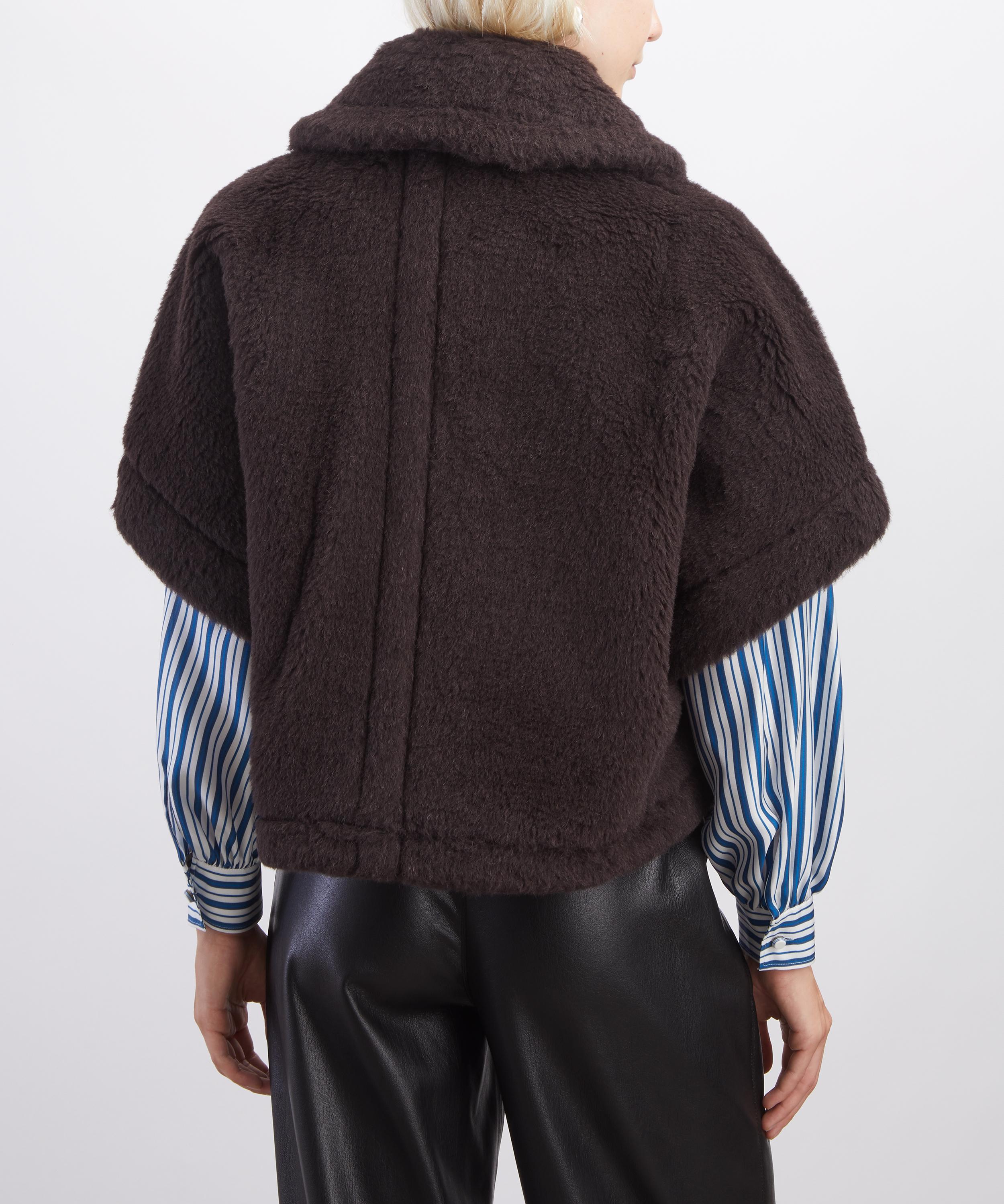 Max Mara - Wool and Silk Brown Teddy Jacket image number 3
