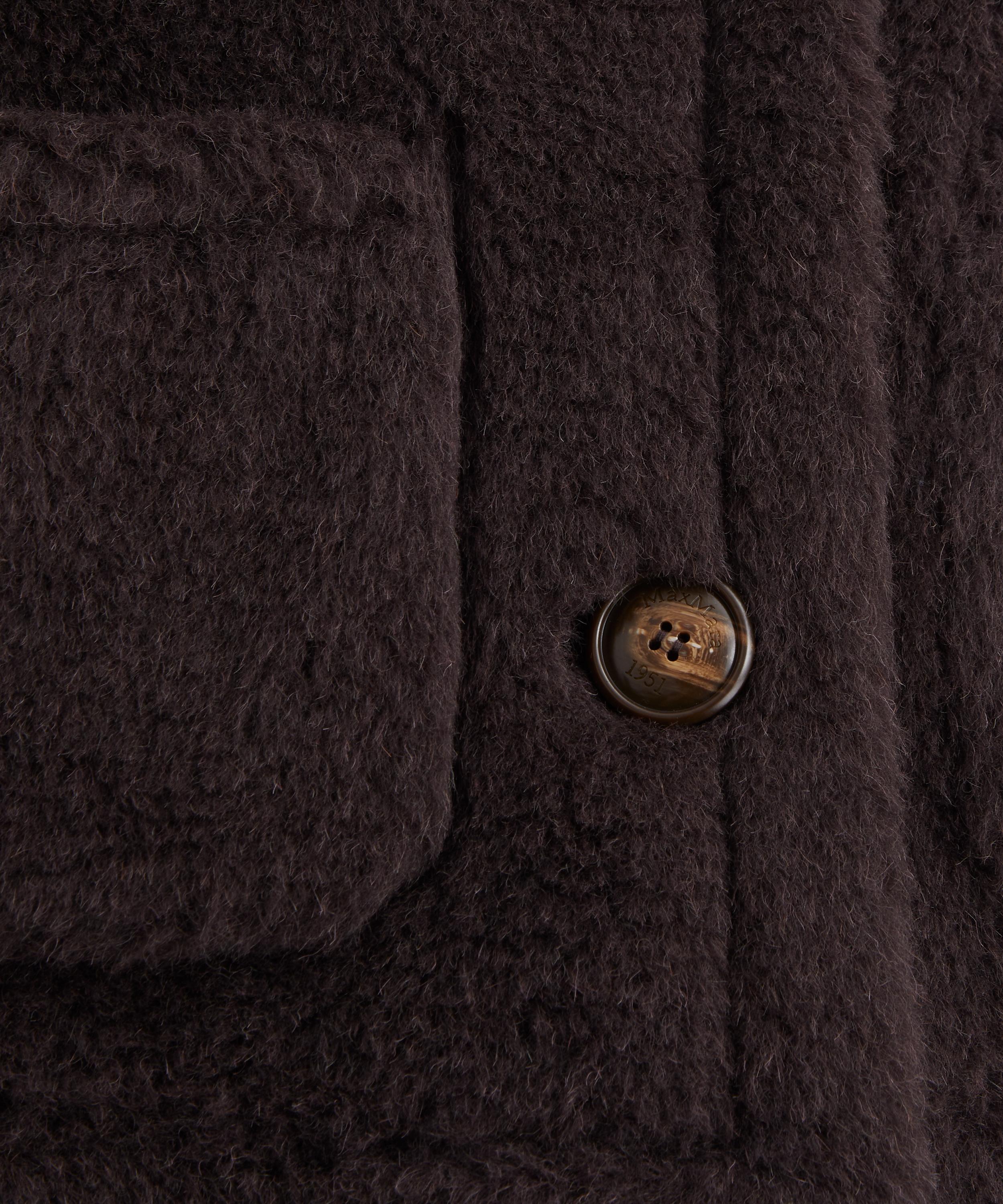 Max Mara - Wool and Silk Brown Teddy Jacket image number 4