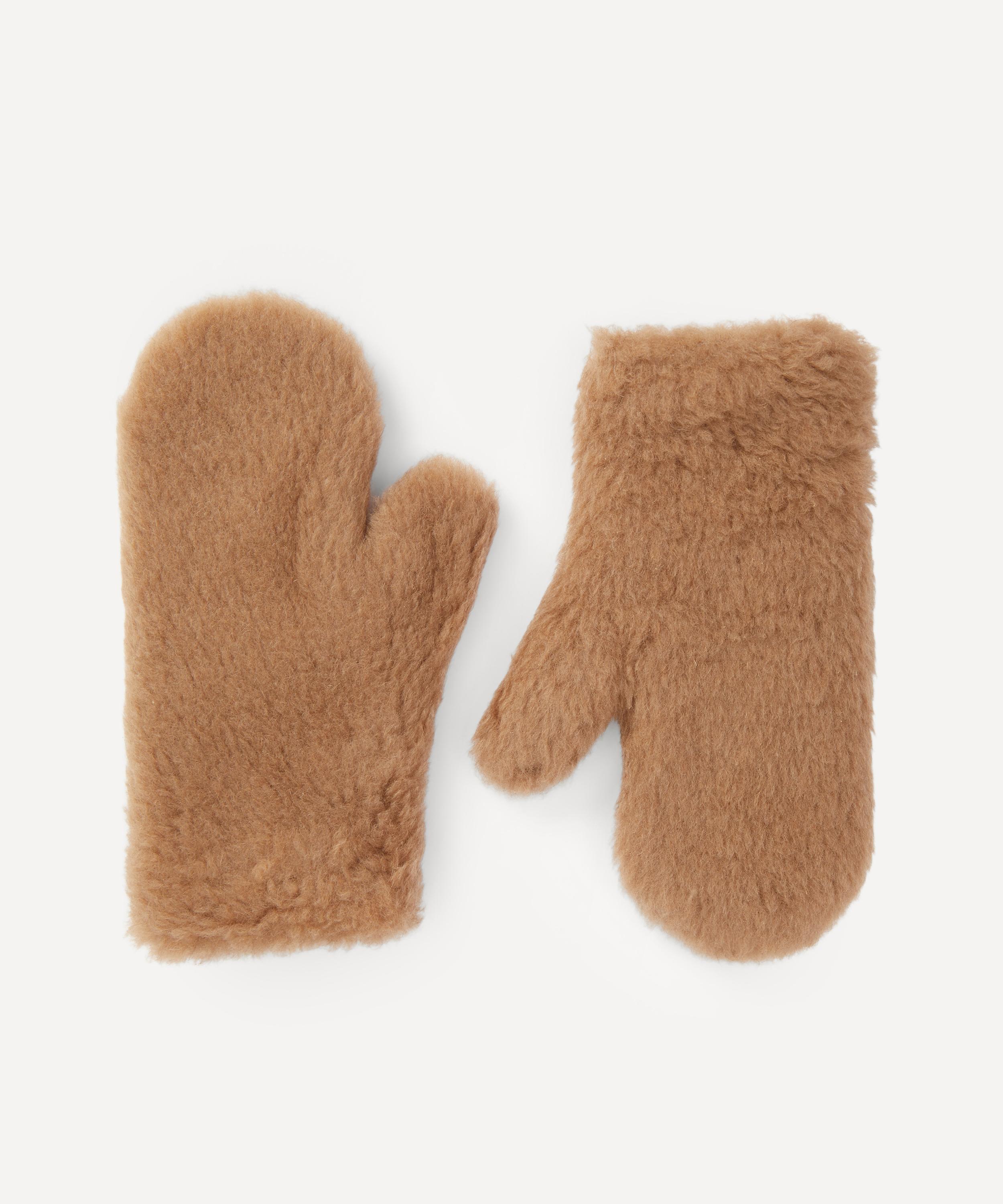 MaxMara - Teddy Fabric Mittens image number 1