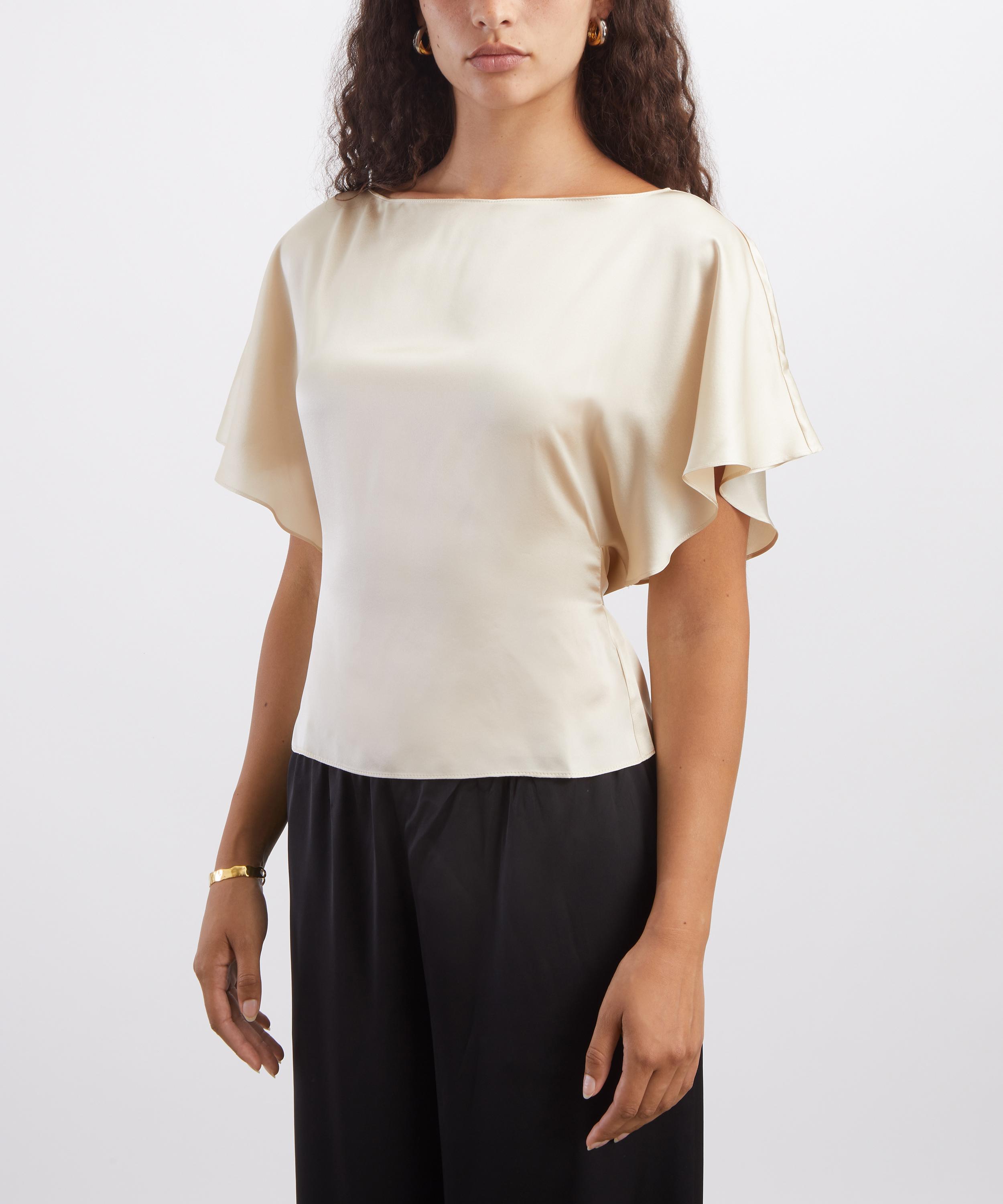 Reformation - Avery Beige Silk Top image number 2