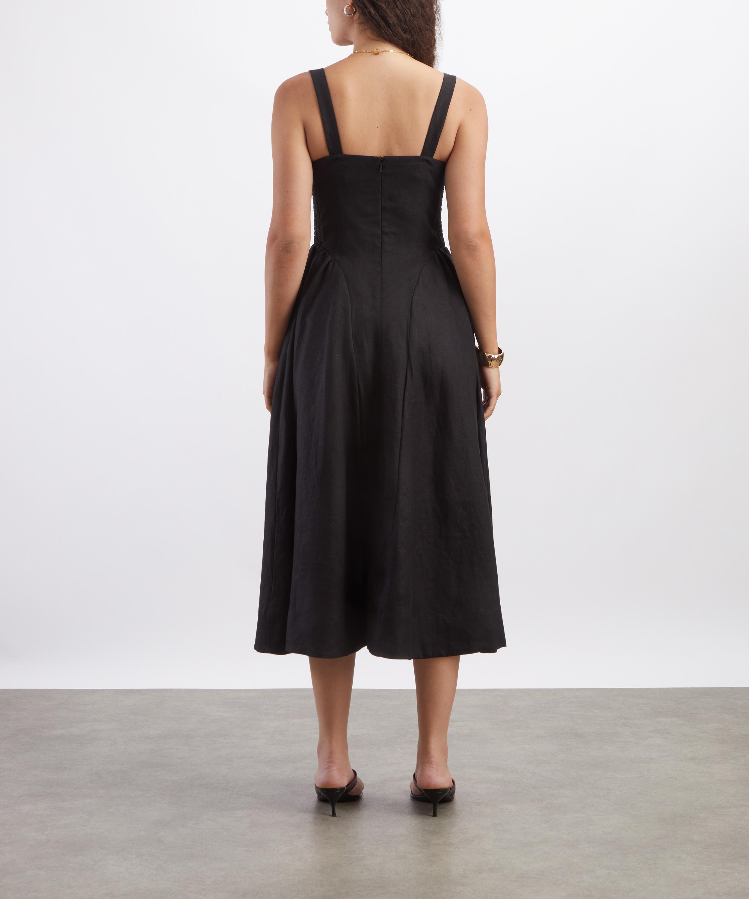 Reformation - Birdie Linen Midi Dress image number 3