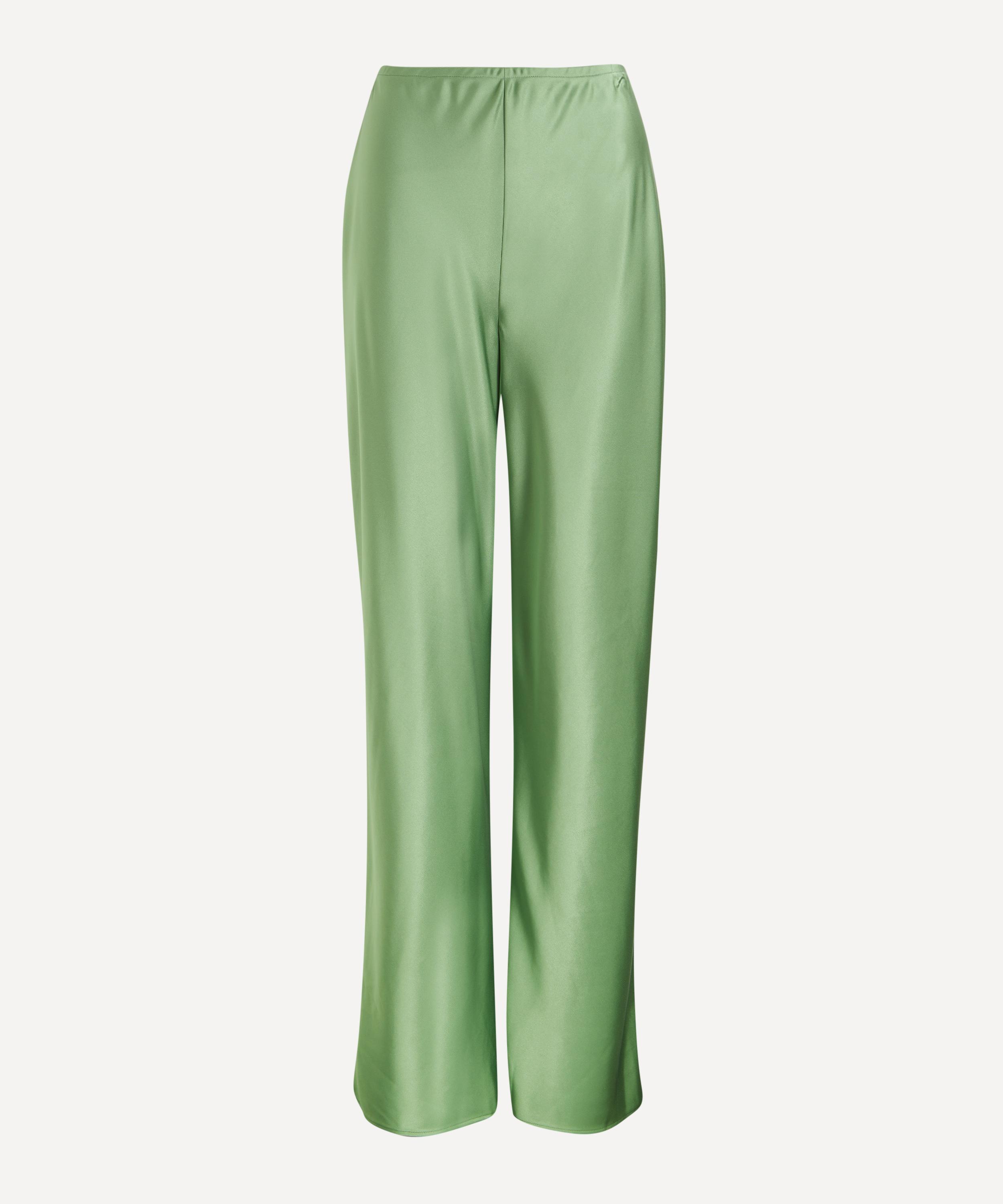 Reformation - Gale Satin Mid-Rise Bias Trousers image number 0