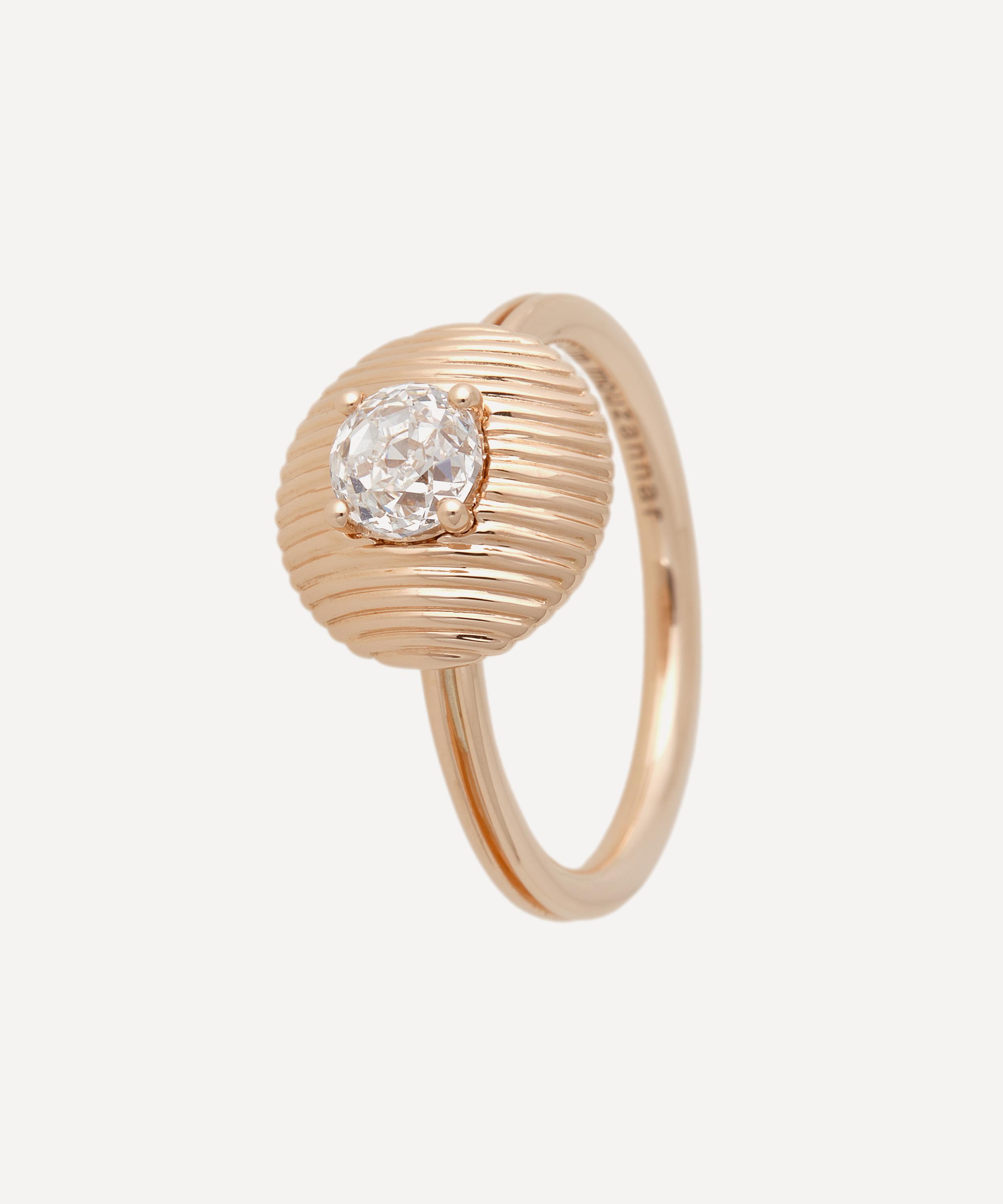 Selim Mouzannar - 18ct Rose Gold Aura Diamond Ring image number 0