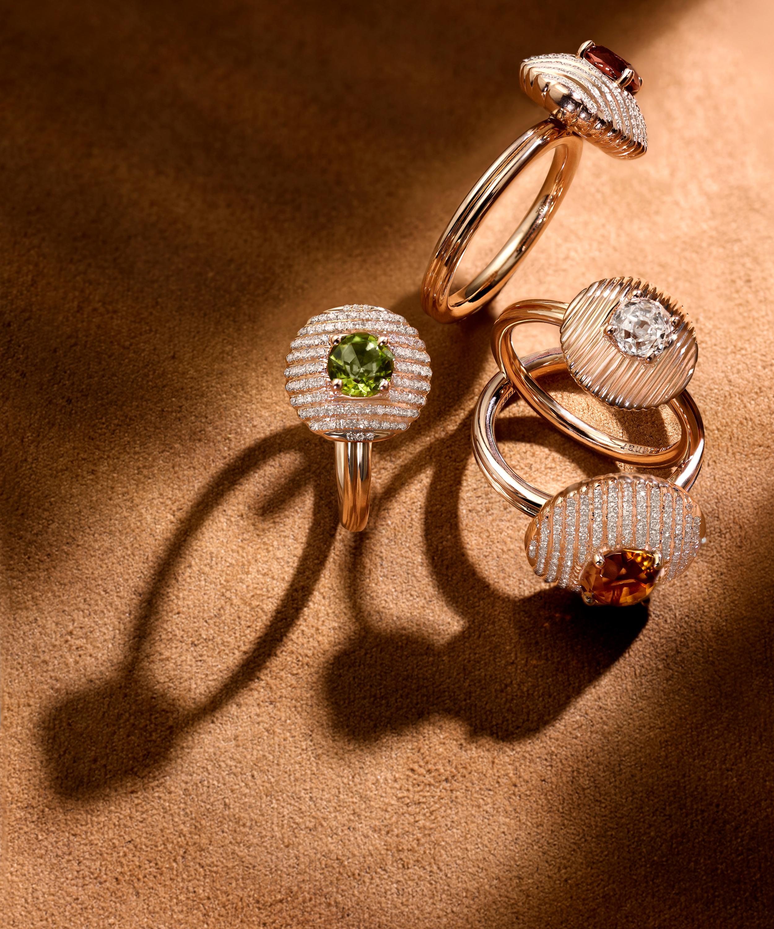 Selim Mouzannar - 18ct Rose Gold Aura Diamond Ring image number 1