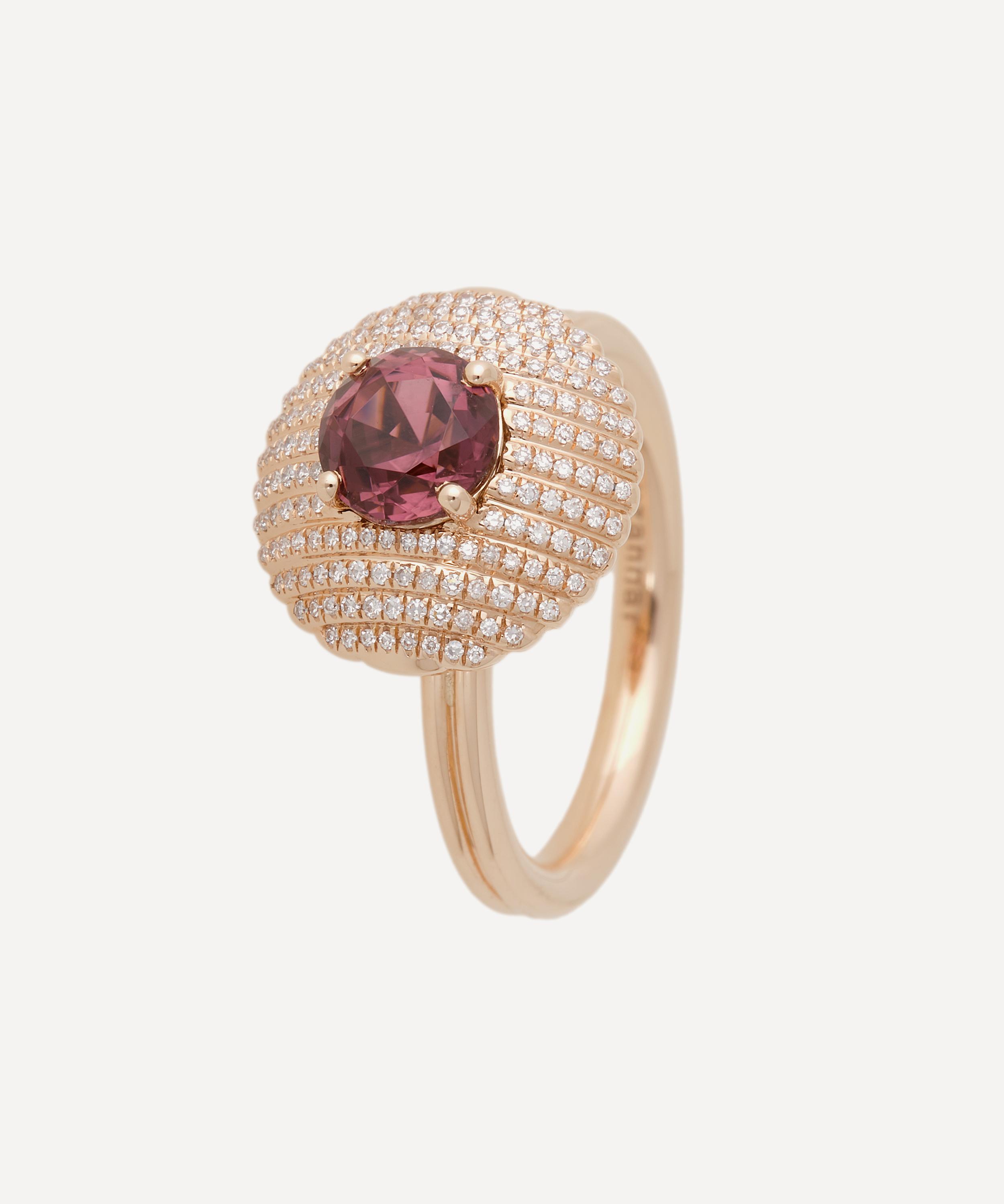 Selim Mouzannar - 18ct Rose Gold Aura Tourmaline and Diamond Ring image number 0