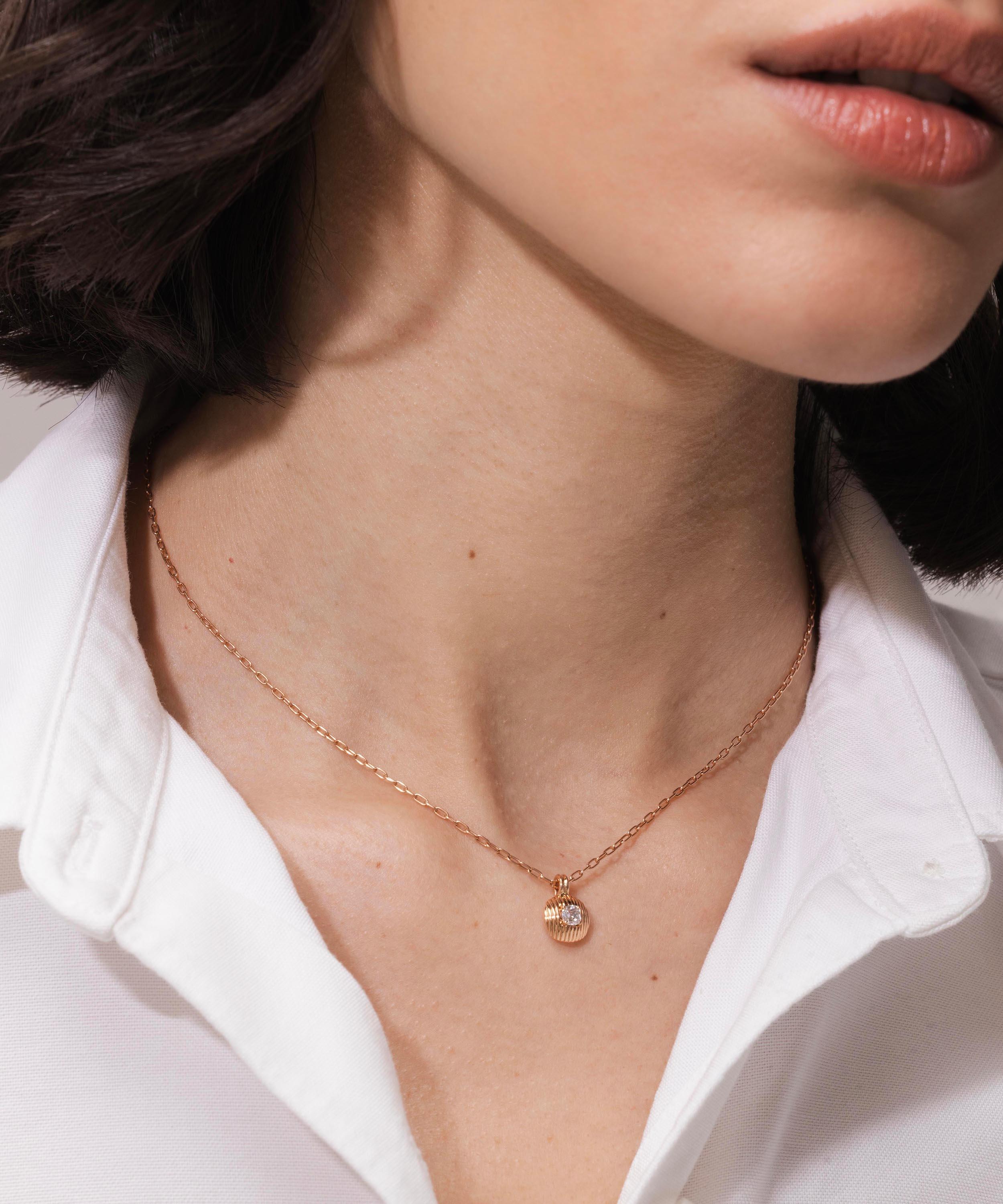 Selim Mouzannar - 18ct Rose Gold Aura Aquamarine Necklace image number 2