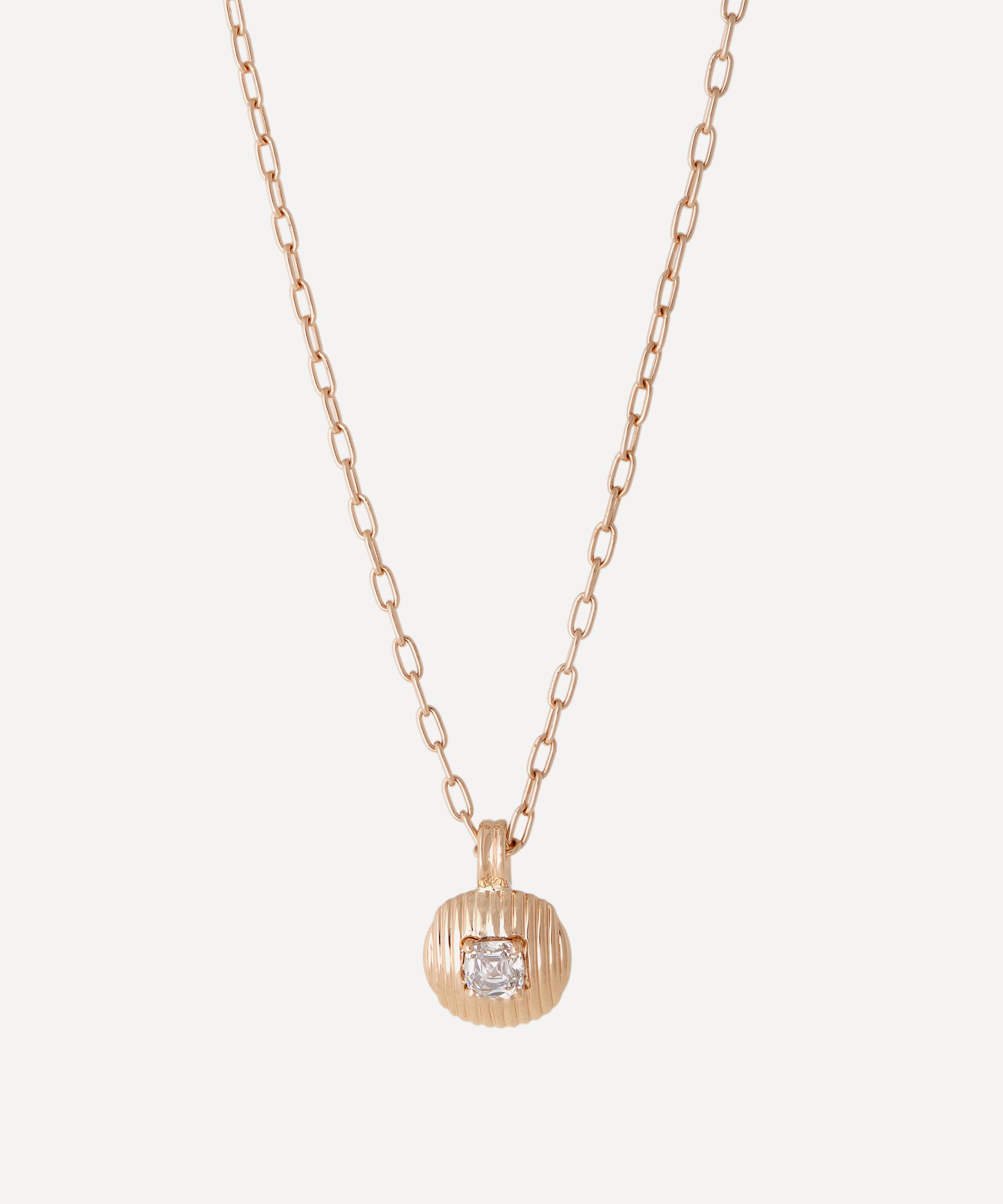 Selim Mouzannar - 18ct Rose Gold Aura Diamond Pendant Necklace image number 0