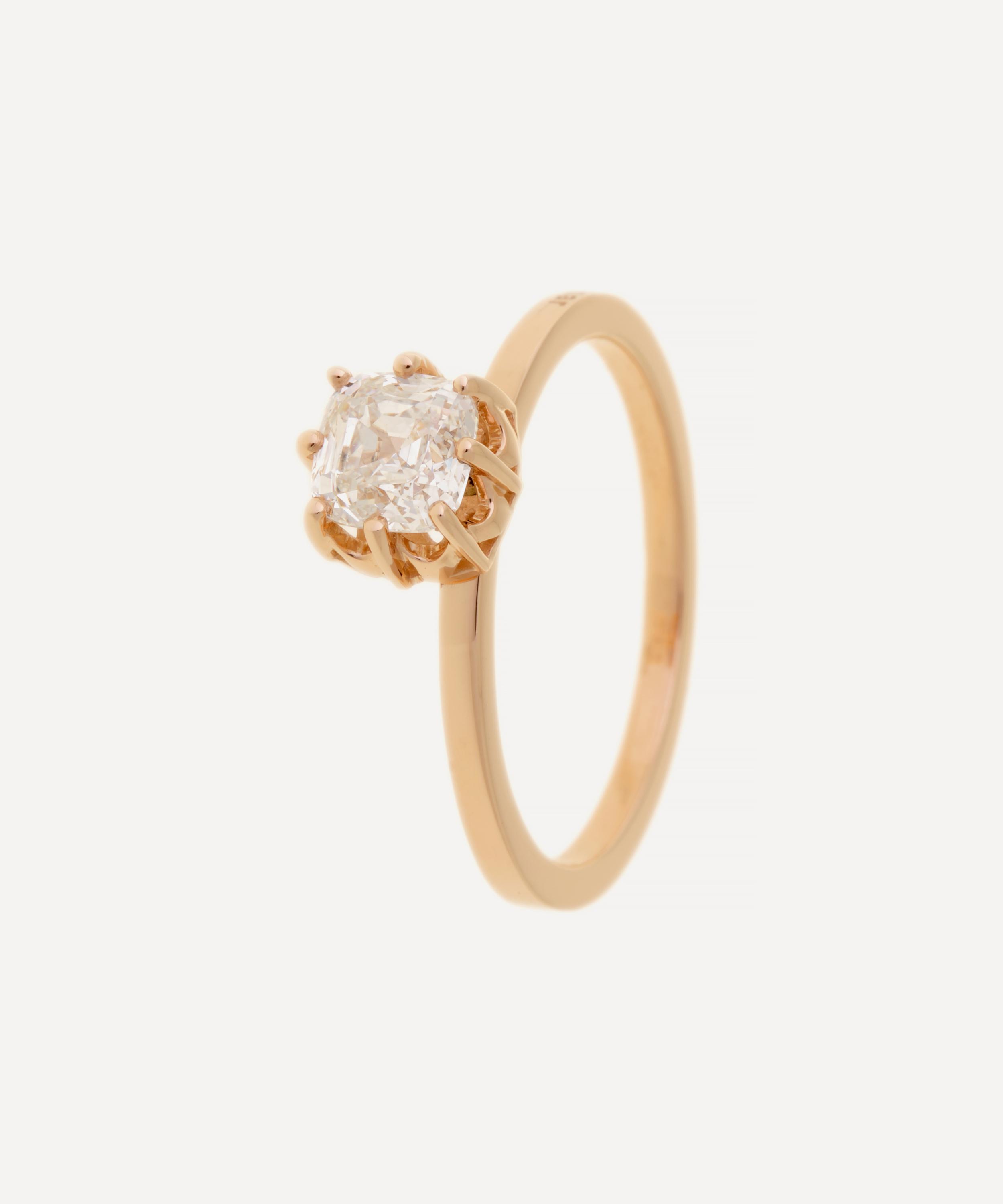 Selim Mouzannar - 18ct Rose Gold Reverie Diamond Solitaire Ring image number 0