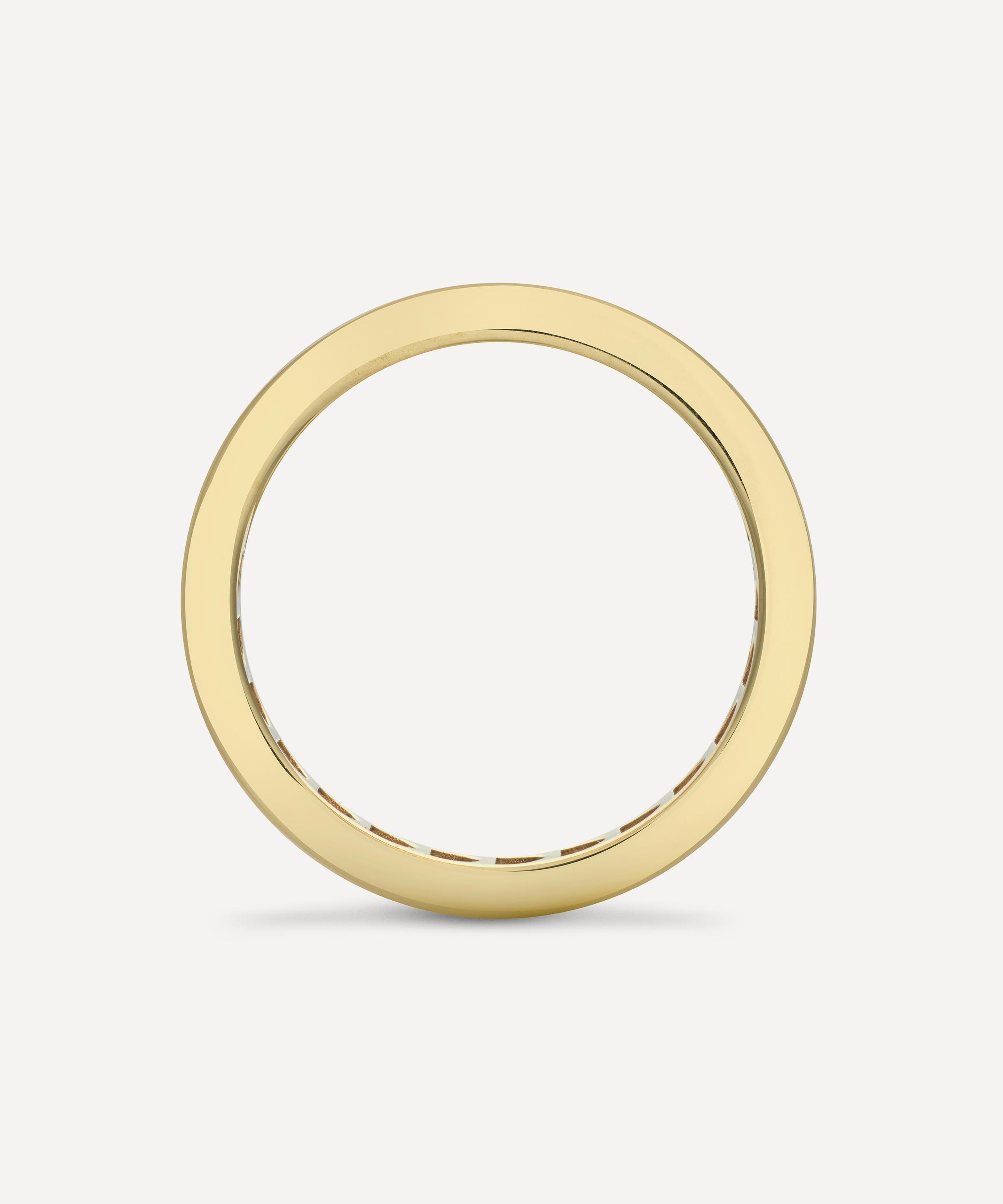 Dinny Hall - 18ct Gold Bright Side Emerald and Diamond Eternity Ring image number 2