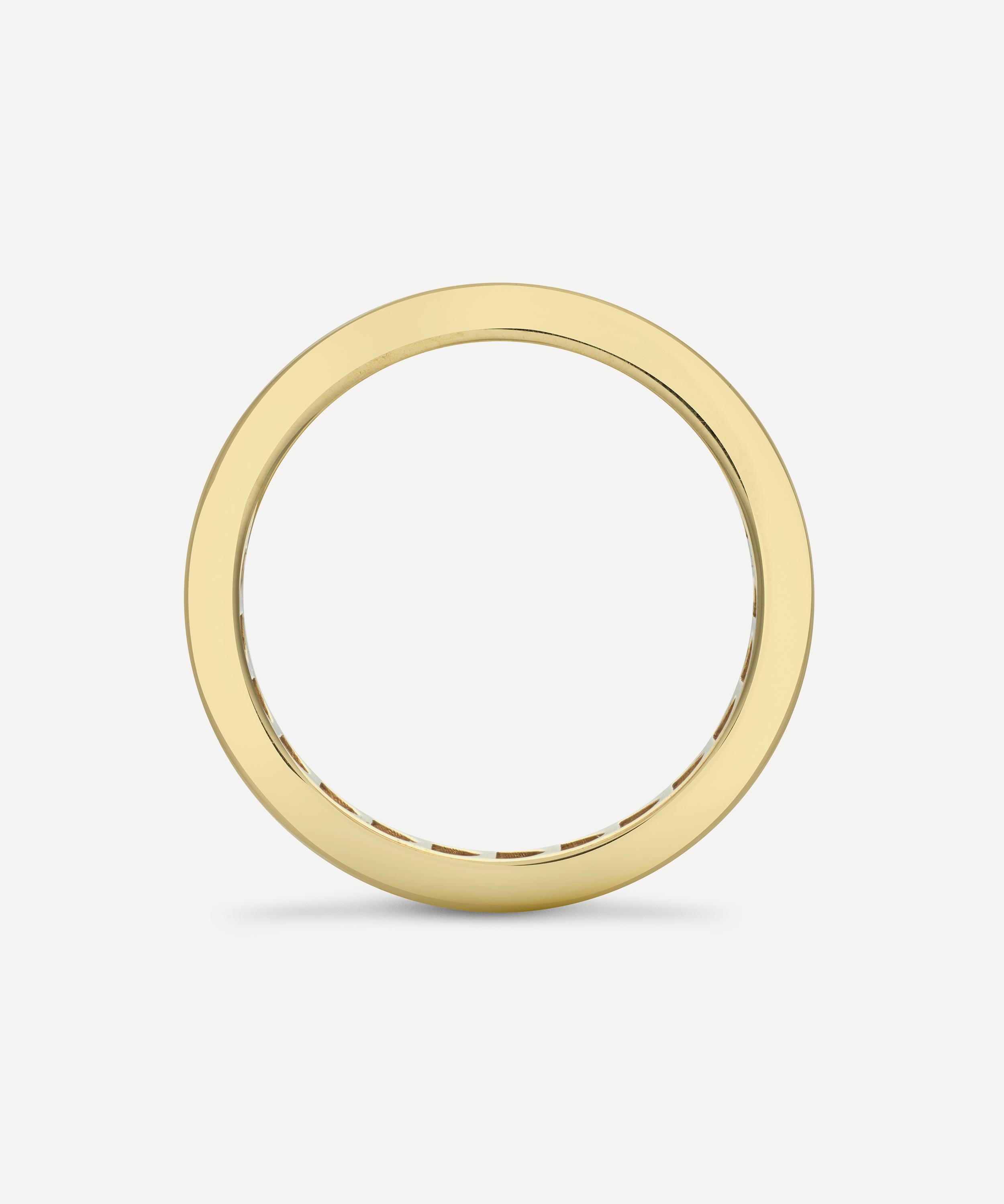 Dinny Hall - 18ct Gold Bright Side Emerald and Diamond Eternity Ring image number 3
