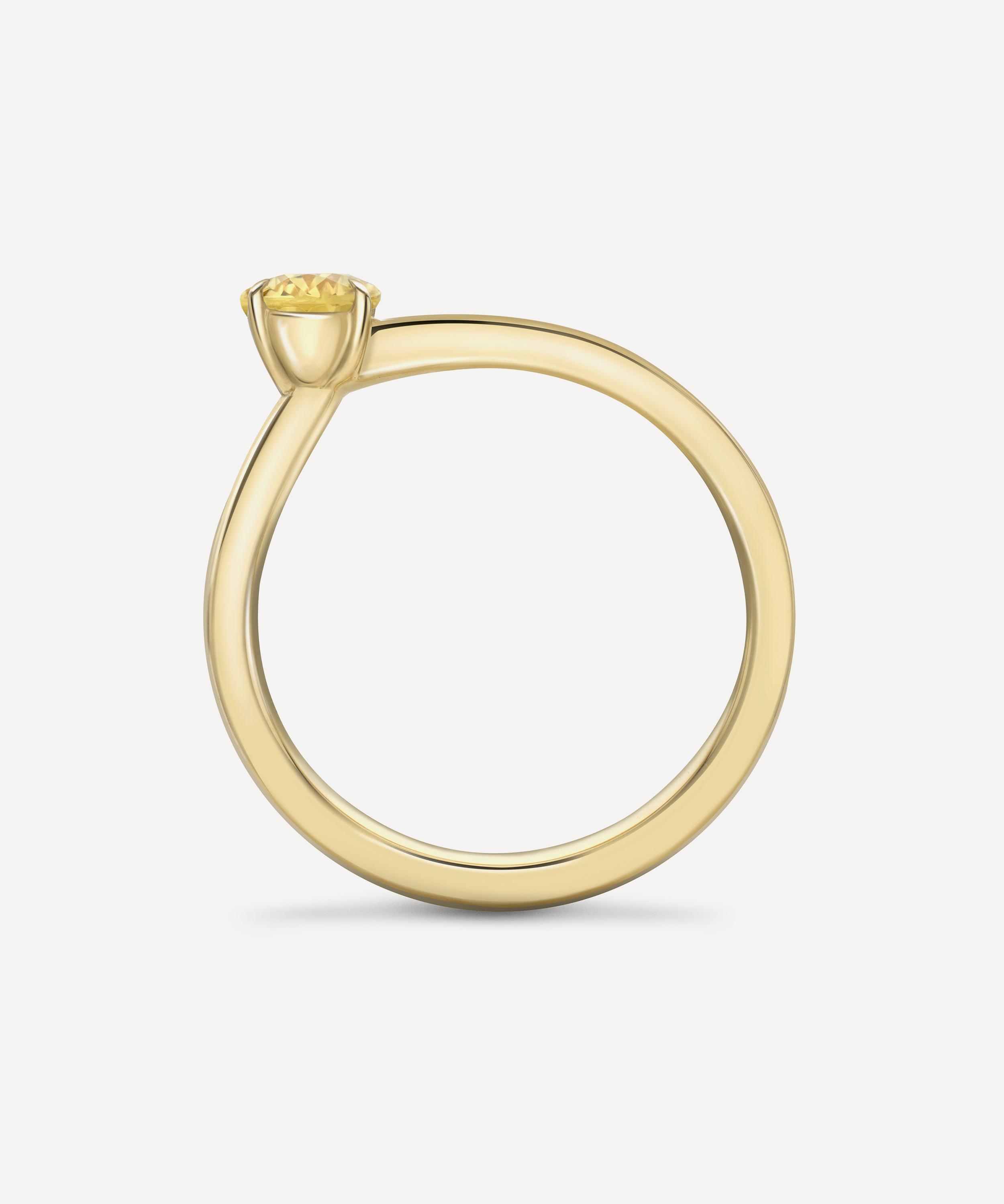 Dinny Hall - 18ct Gold Bit on the Side Yellow and Pink Sapphire Ring image number 3