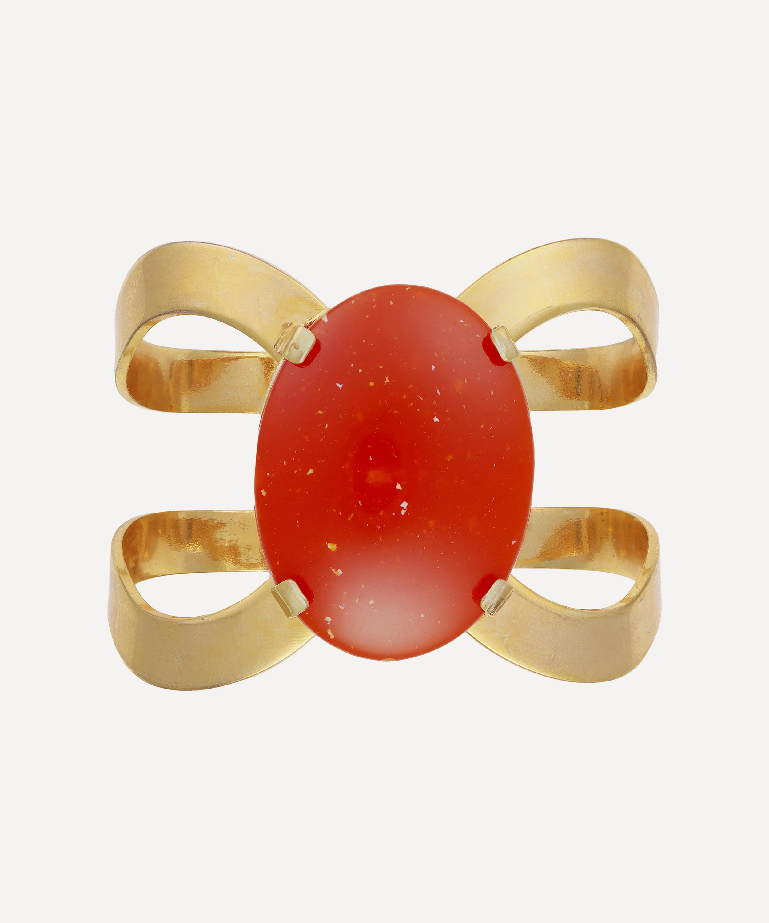 Anton Heunis - Gold-Plated Large Rounded Hinge Cuff Bracelet