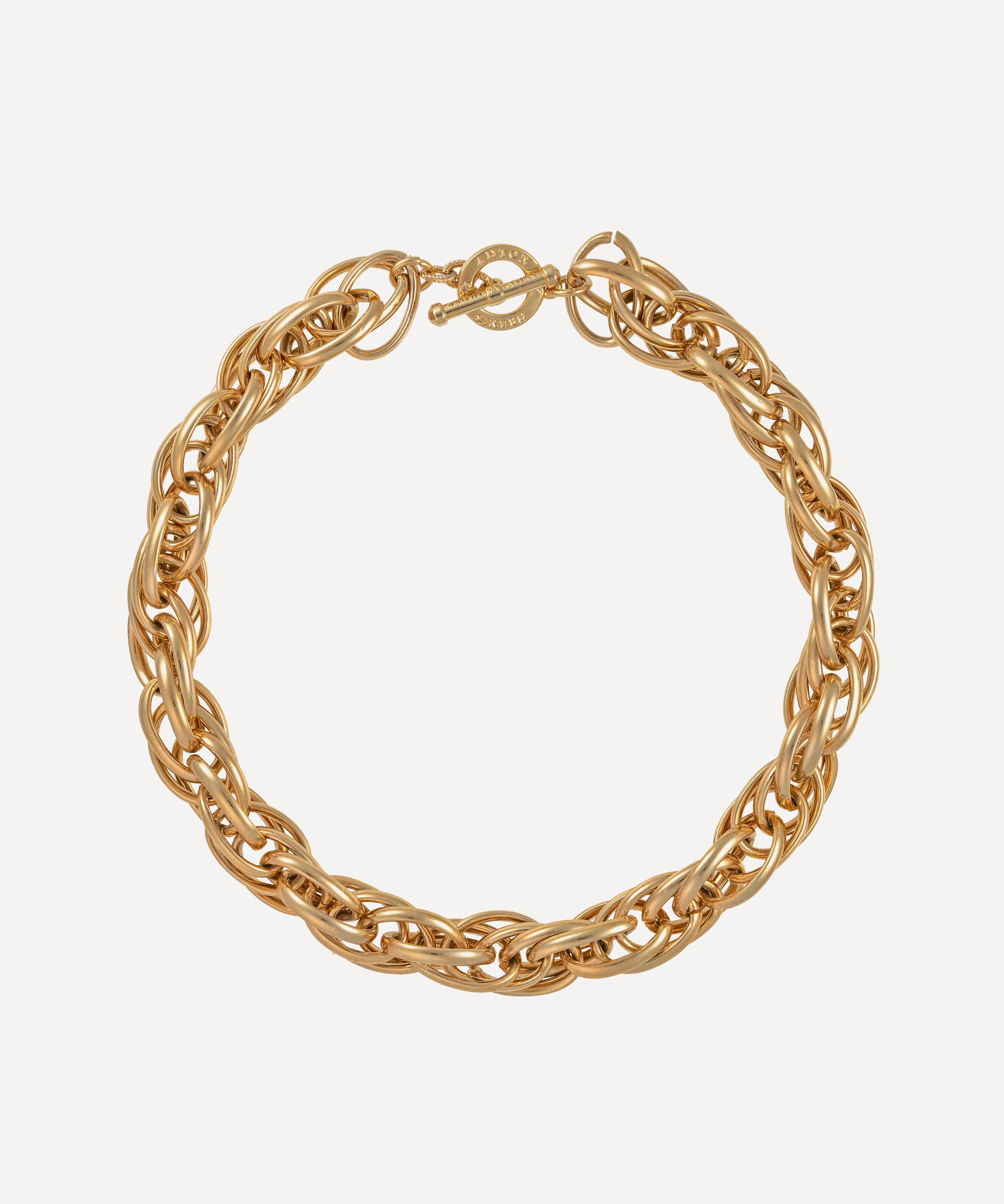 Anton Heunis - Gold-Plated Short Big Chain Necklace