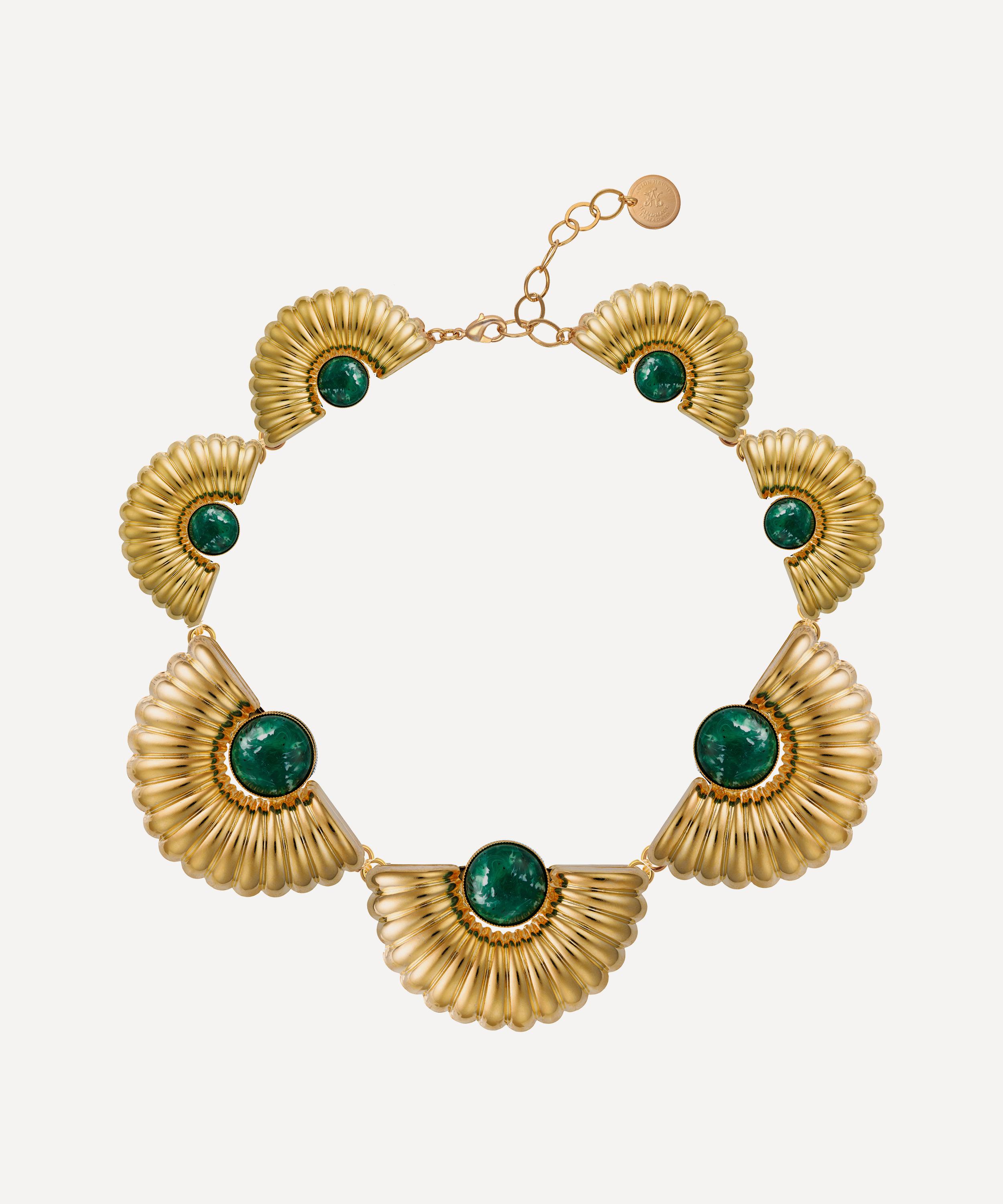 Anton Heunis - Gold-Plated Short Consecutive Arch Gadrooned Necklace