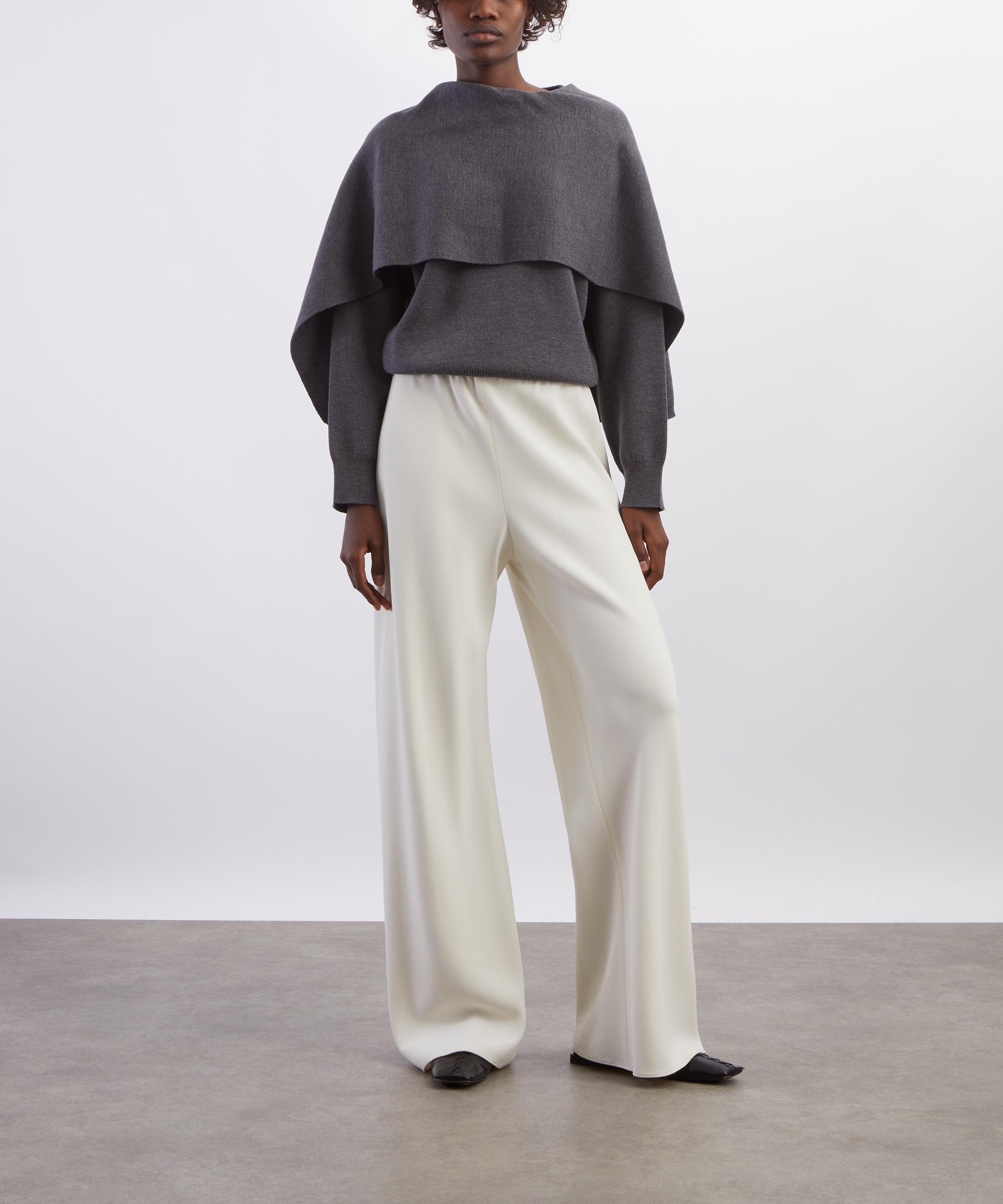 R&oacute;he - Dark Grey Melange Cape Jumper image number 1