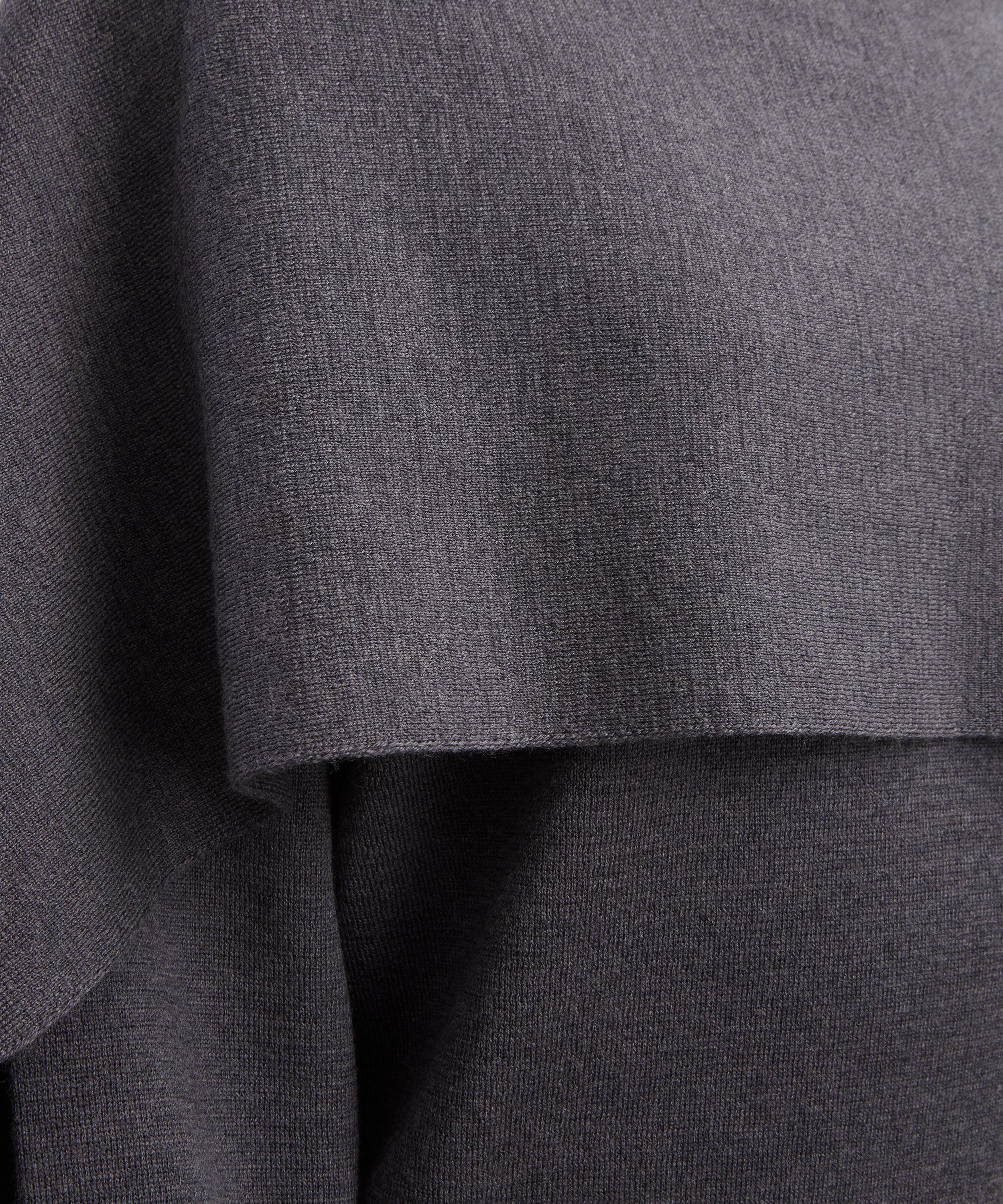 R&oacute;he - Dark Grey Melange Cape Jumper image number 4