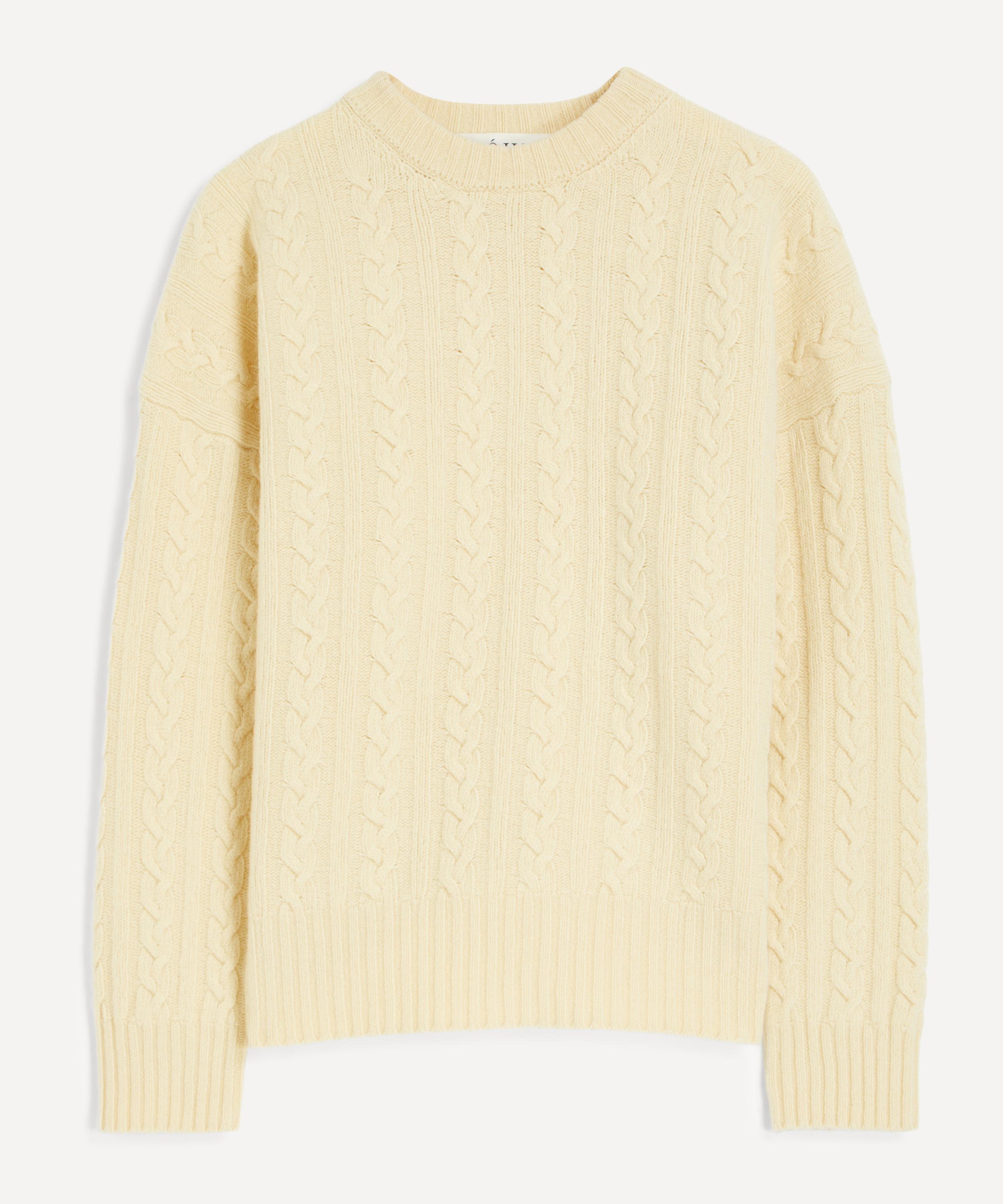 R&oacute;he - Butter Cable-Knit Jumper image number 0