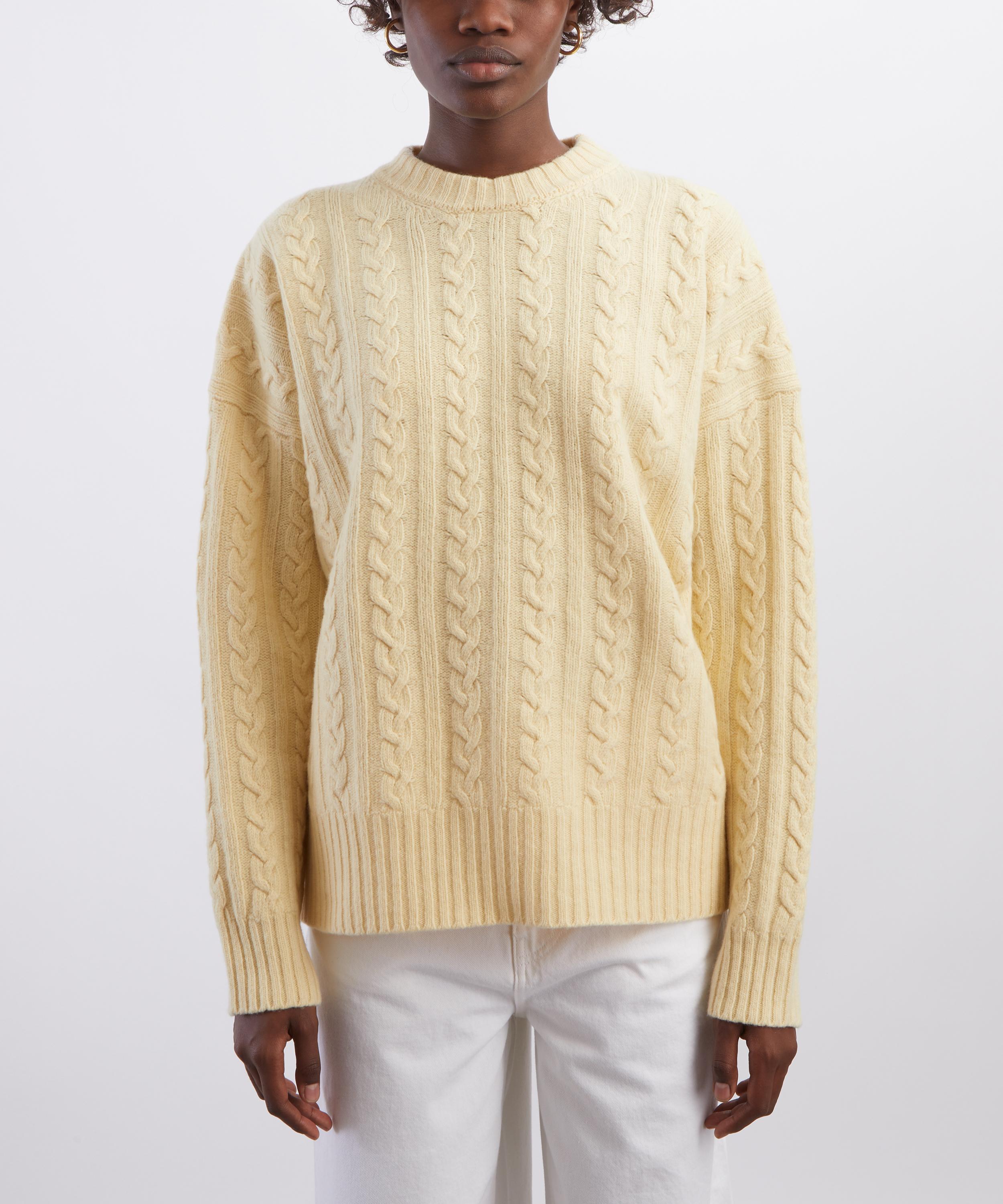 R&oacute;he - Butter Cable-Knit Jumper image number 2