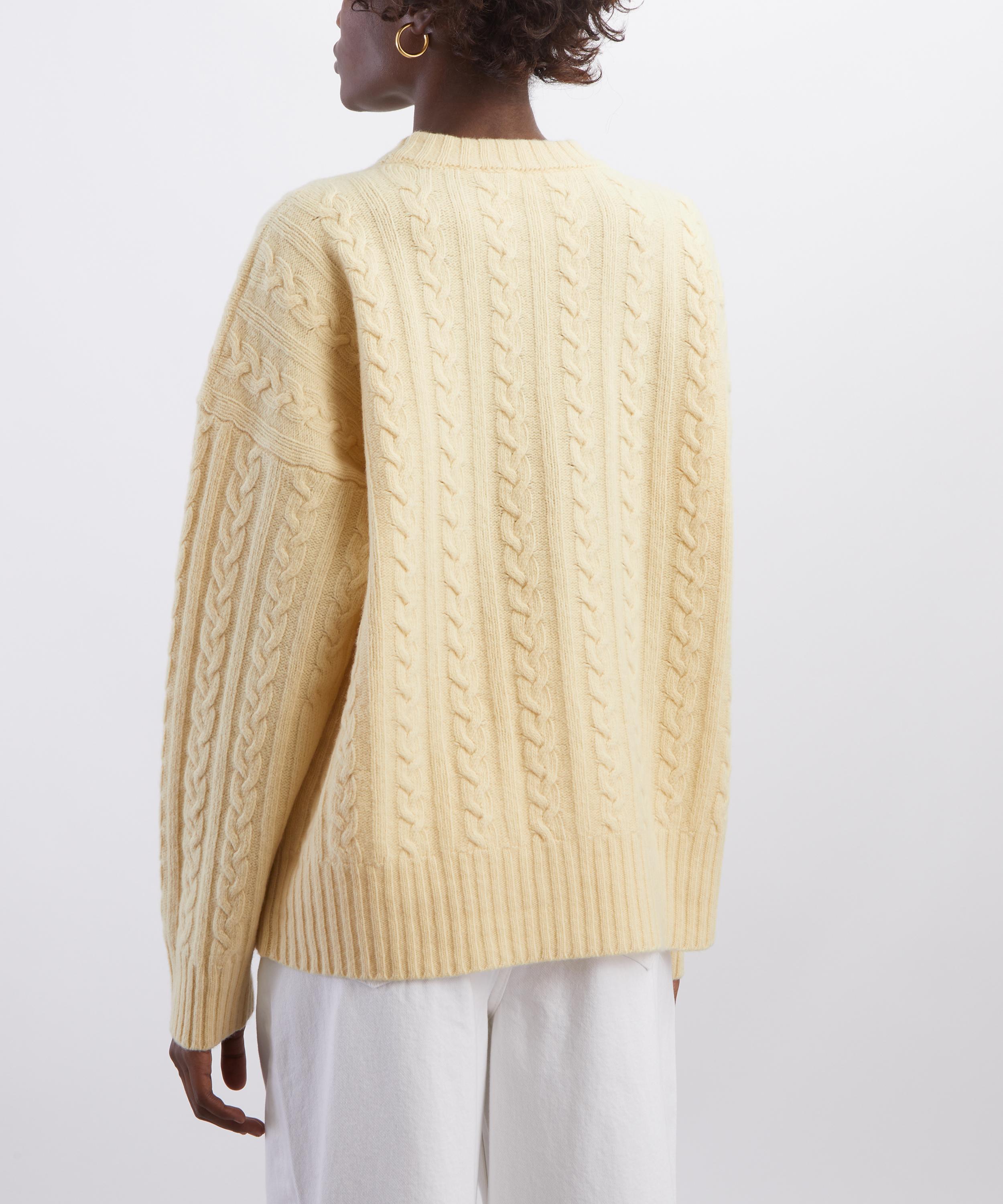 R&oacute;he - Butter Cable-Knit Jumper image number 3