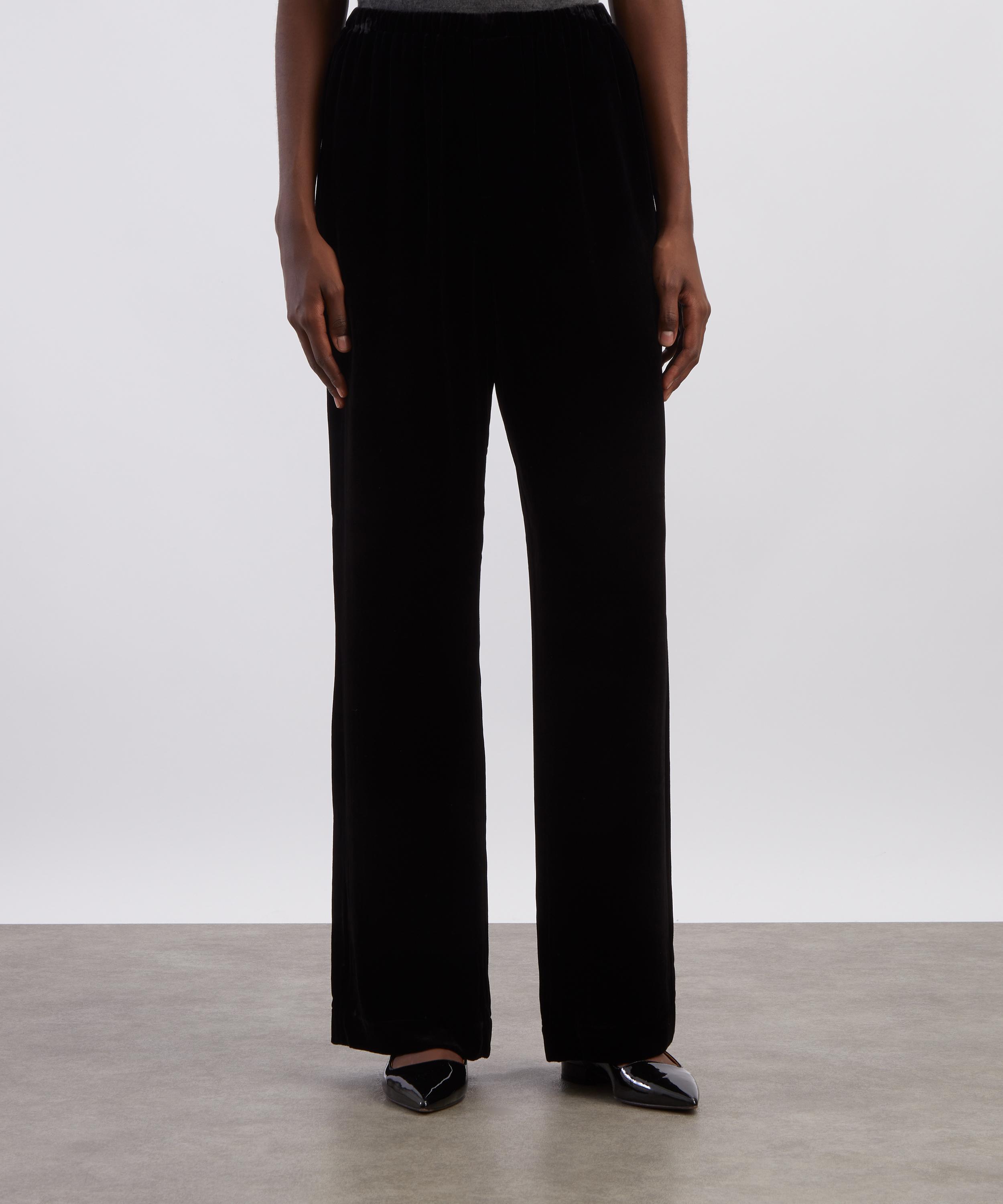R&oacute;he - Black Velvet Relaxed Trousers image number 2