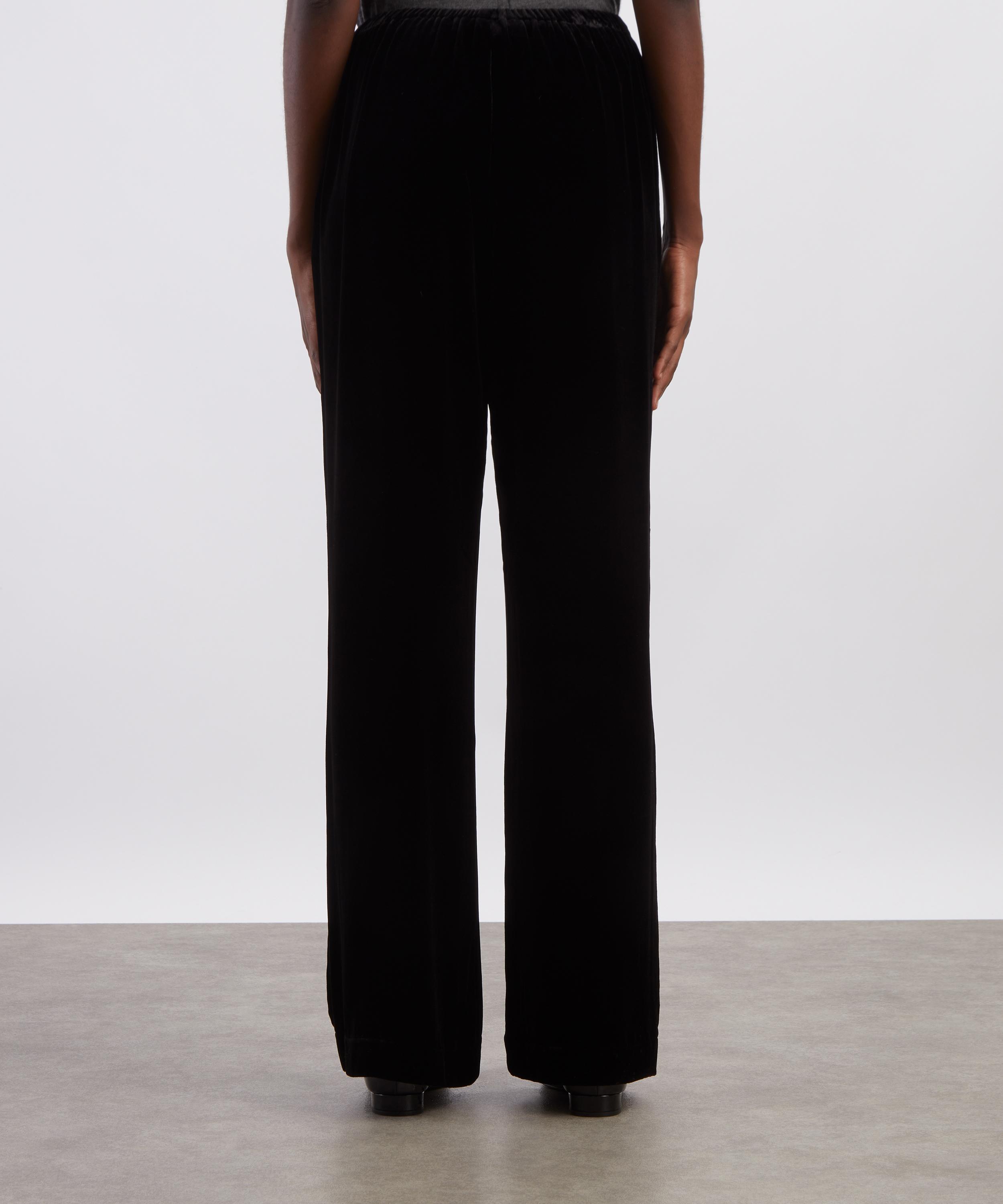R&oacute;he - Black Velvet Relaxed Trousers image number 3