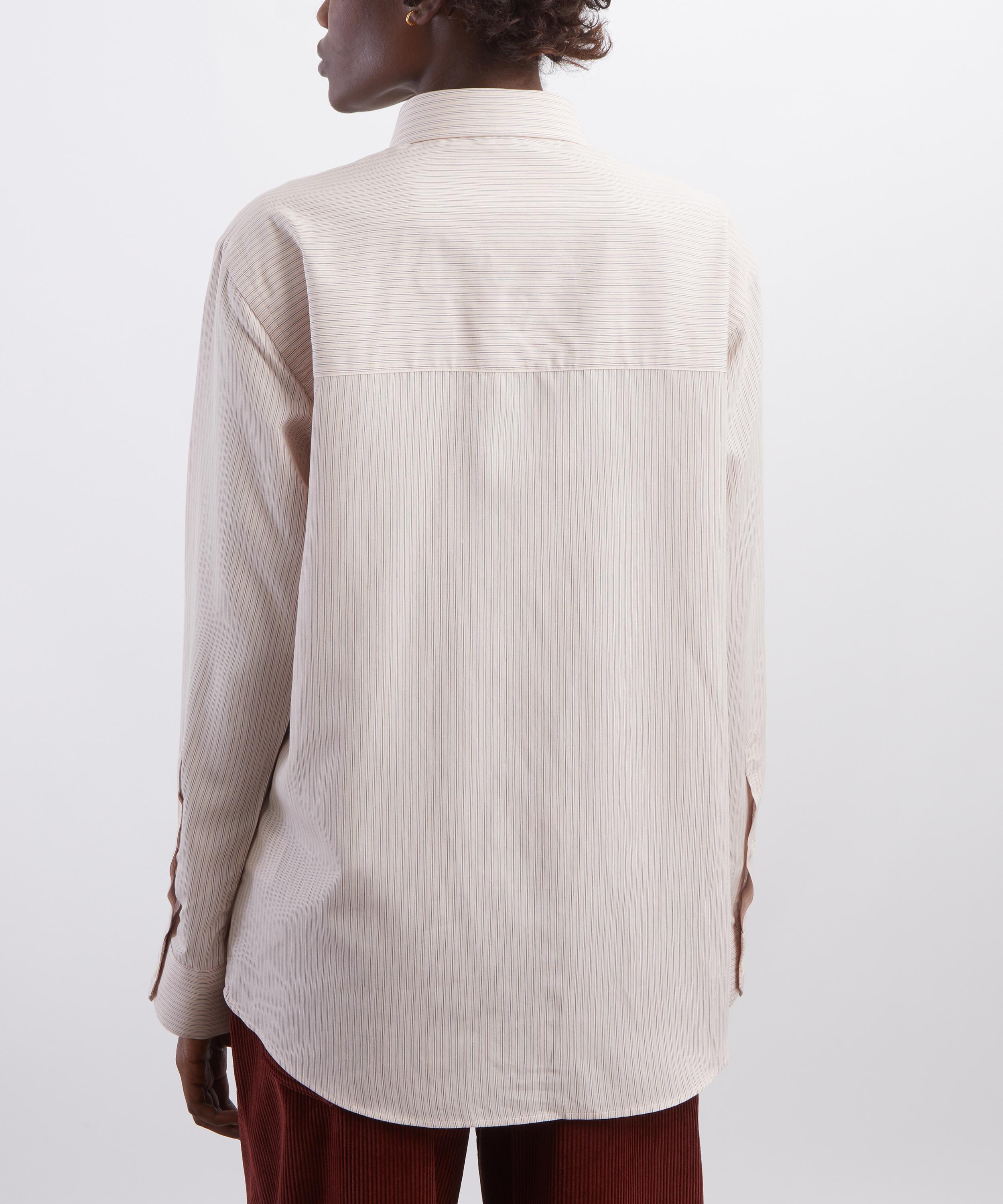 R&oacute;he - Classic Fit Pink Stripe Shirt image number 3