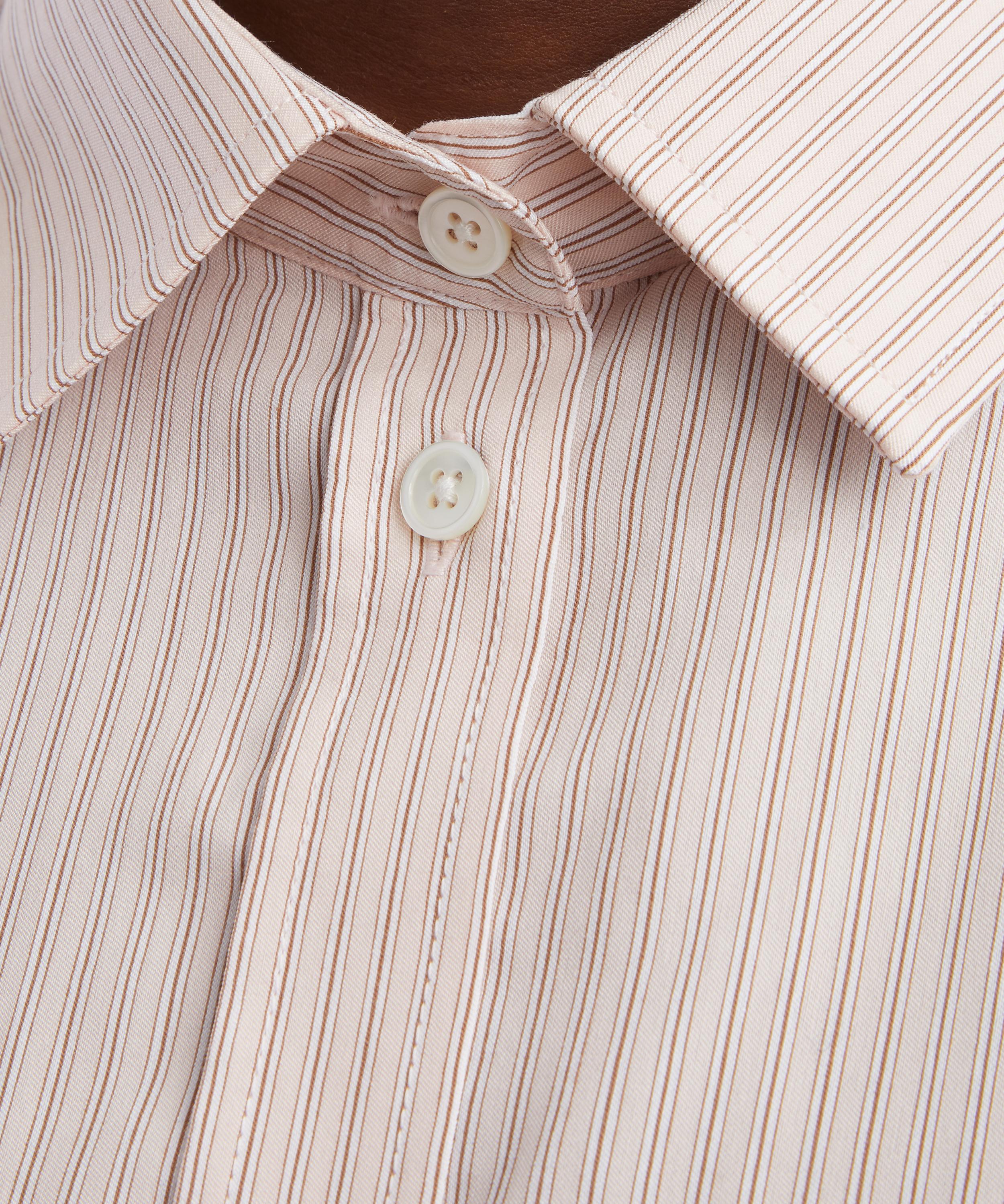 R&oacute;he - Classic Fit Pink Stripe Shirt image number 4