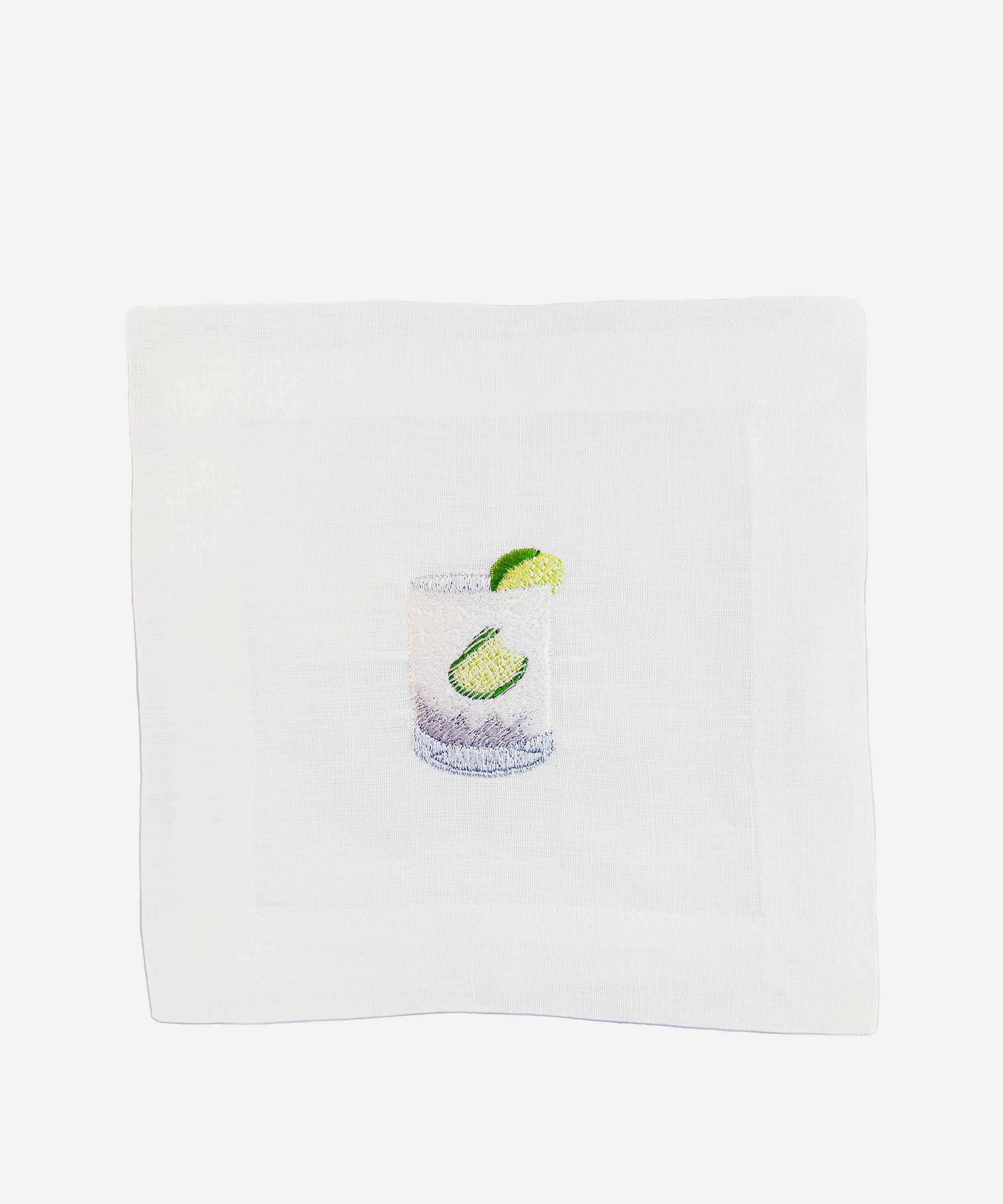 Lettermade - Gin and Tonic Linen Cocktail Napkins Set of Four