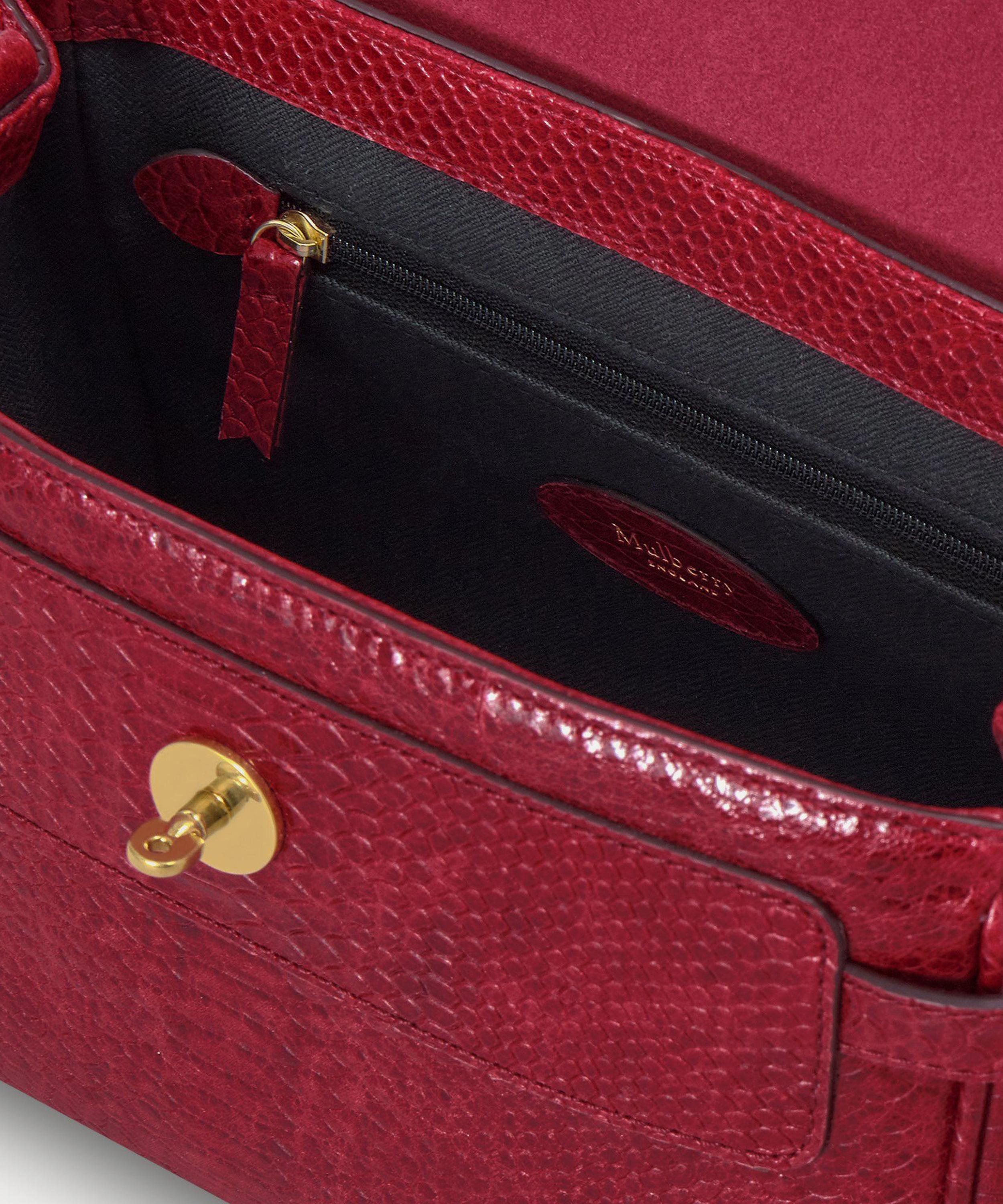 Mulberry - Mini Alexa Waxed Snake Print Tote Bag image number 5