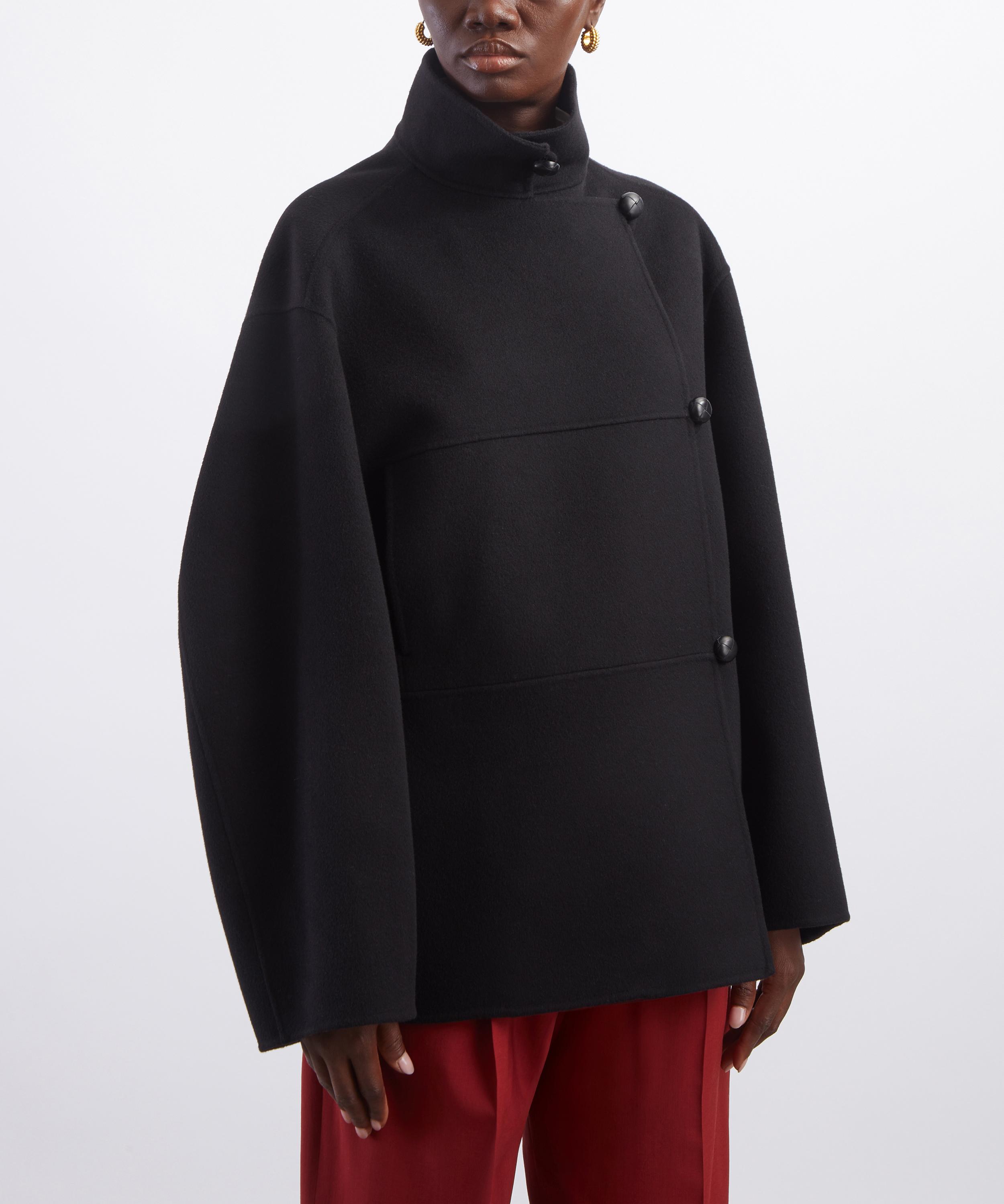 R&oacute;he - Black Double-Faced Wool Jacket image number 2