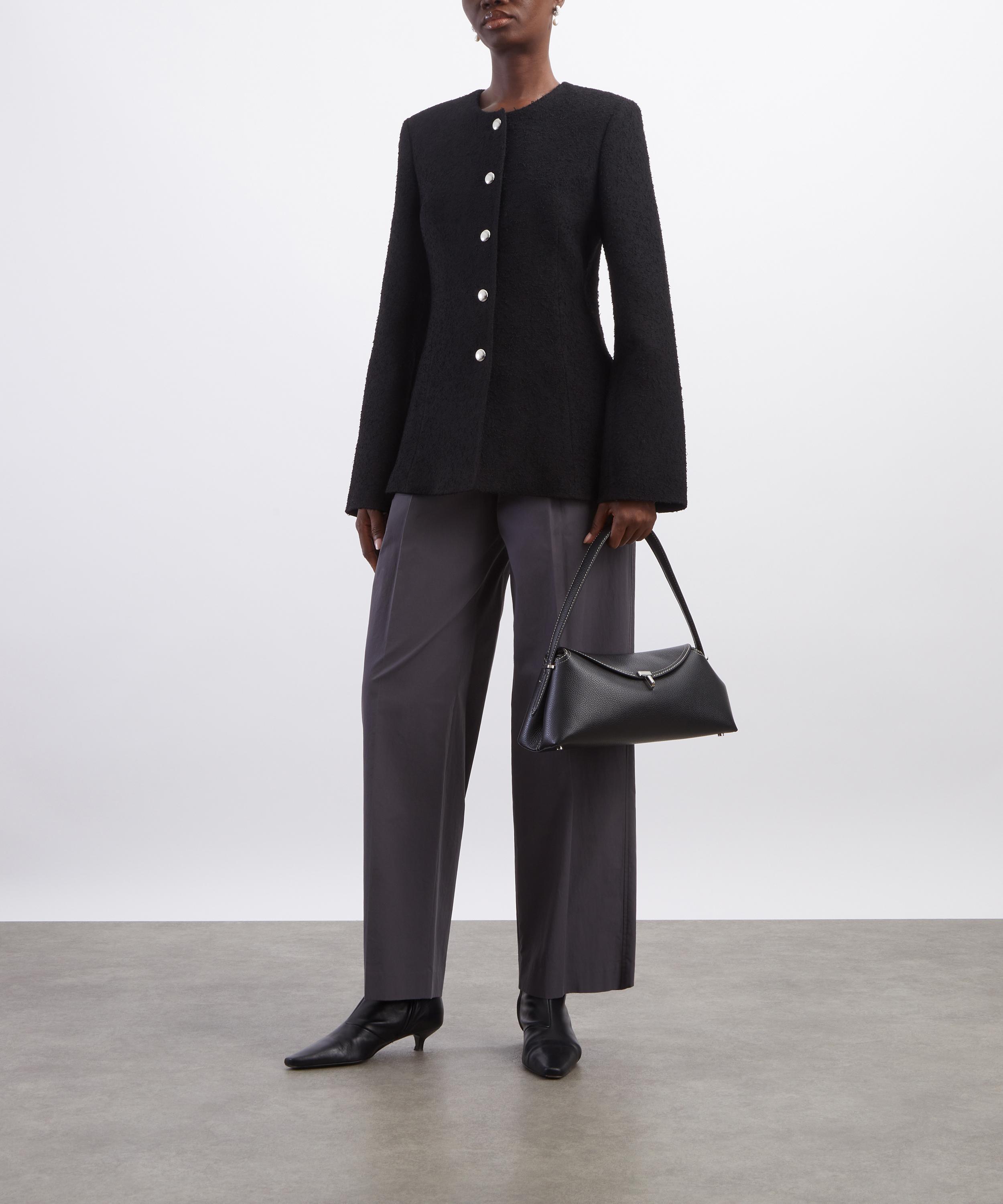 R&oacute;he - Black Boucl&eacute; Shaped Jacket image number 1