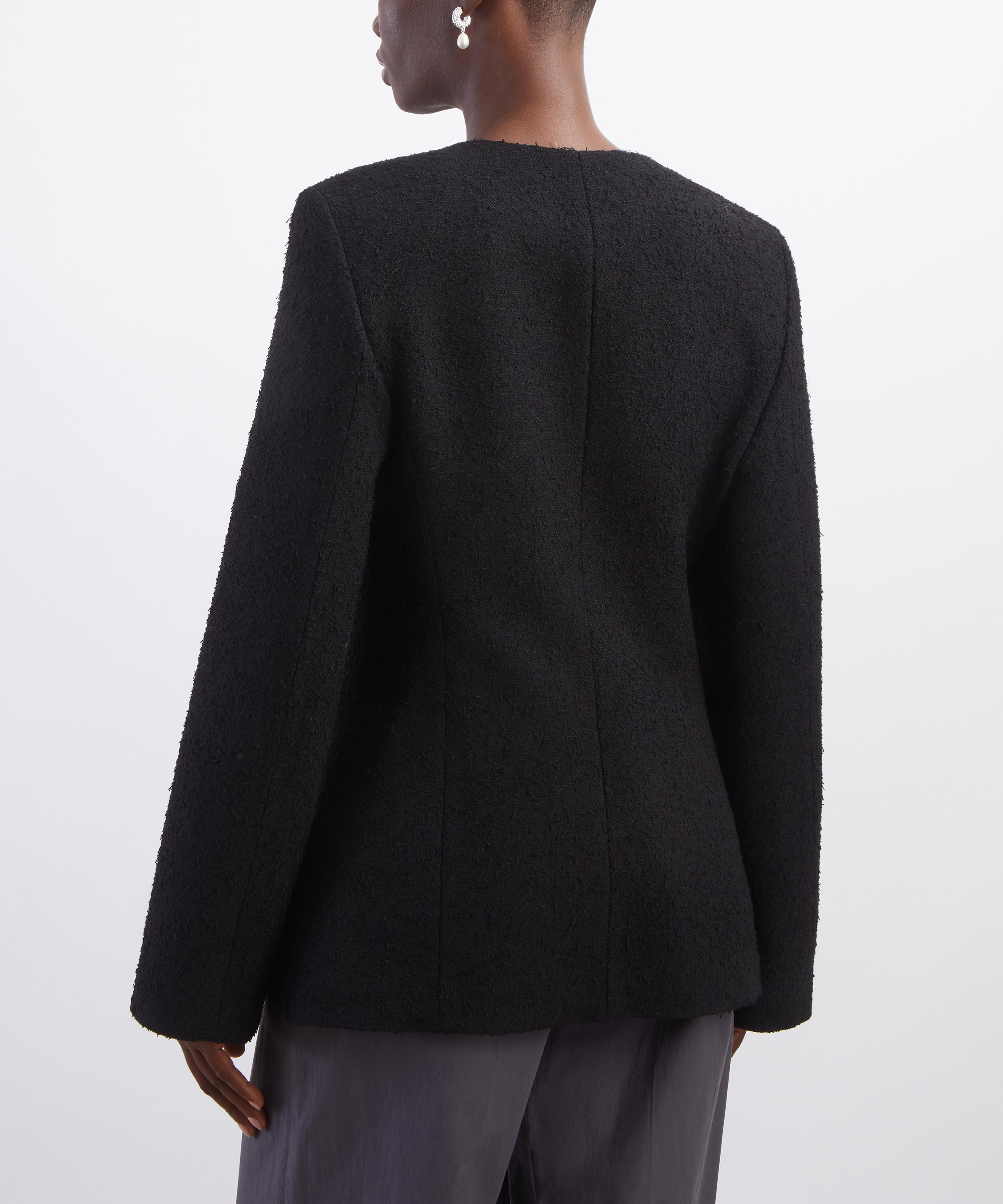 R&oacute;he - Black Boucl&eacute; Shaped Jacket image number 3
