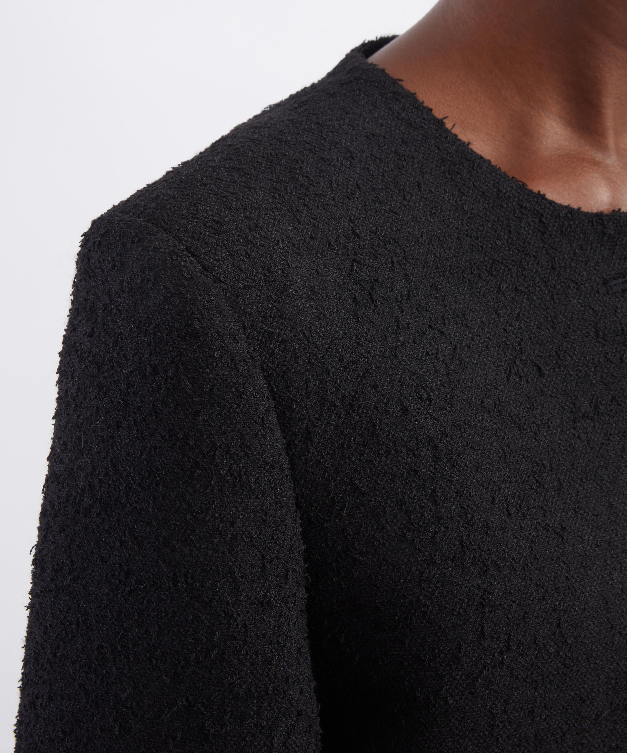 R&oacute;he - Black Boucl&eacute; Shaped Jacket image number 4