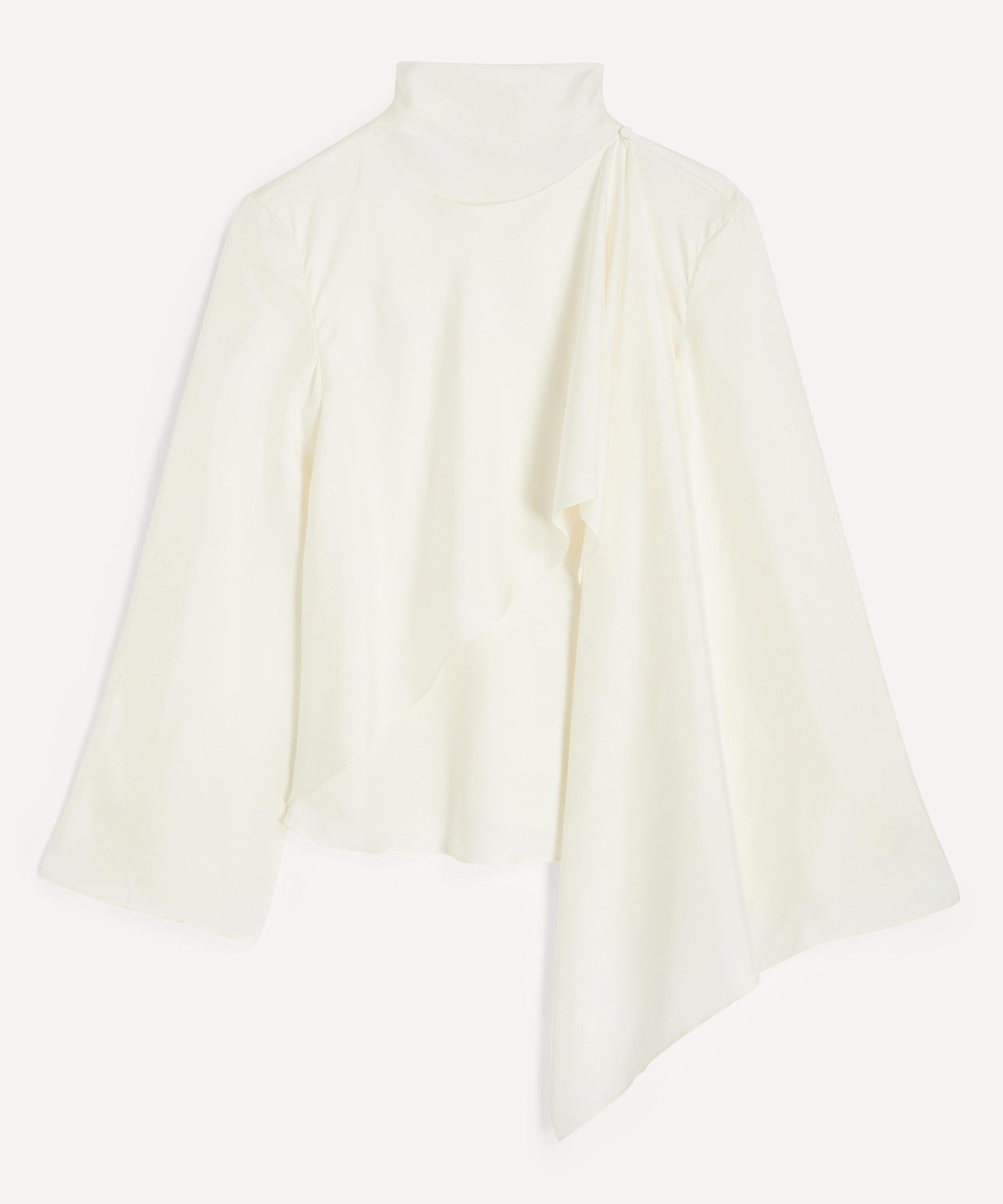 R&oacute;he - Cream Silk Foulard Top image number 0