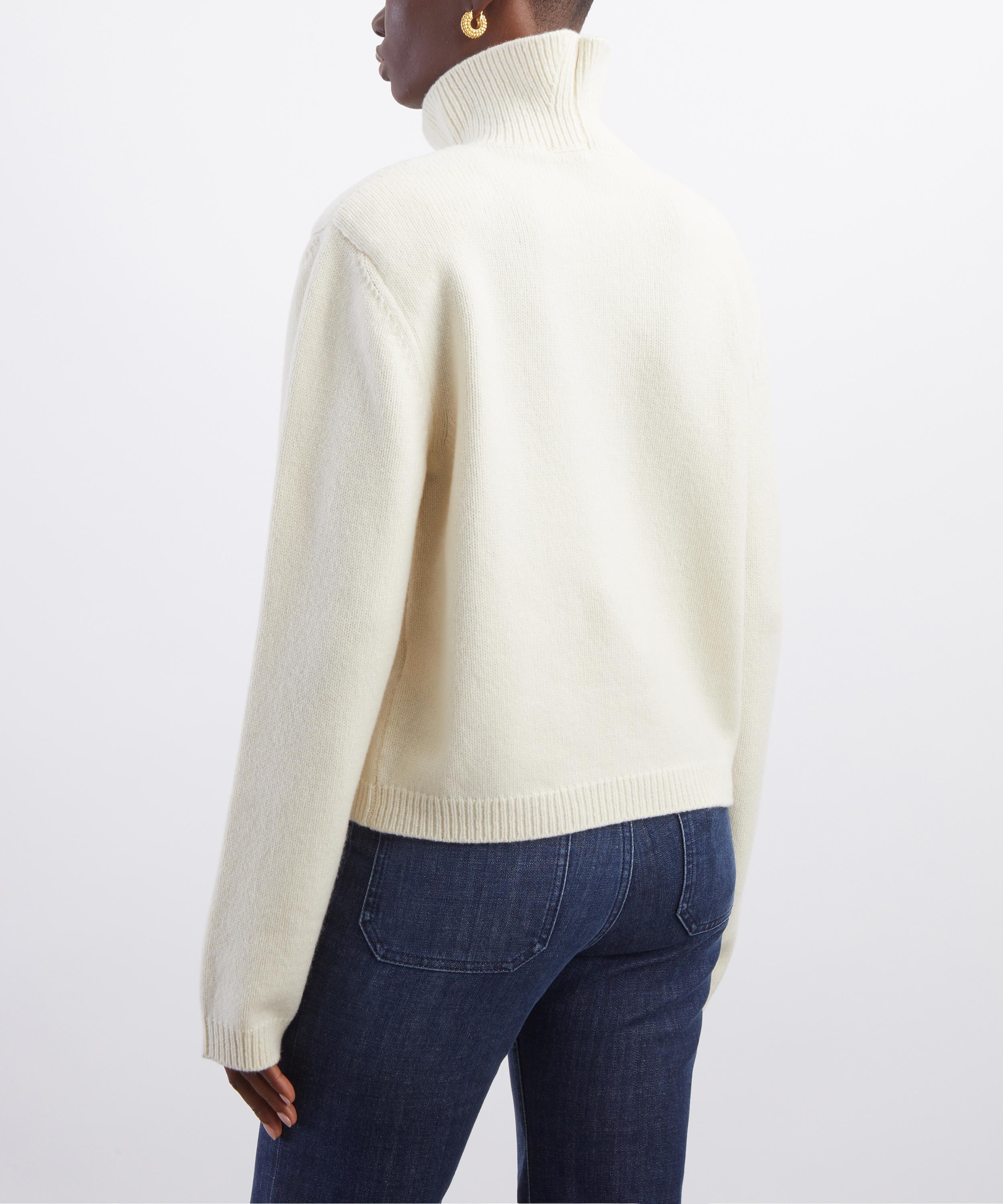 R&oacute;he - Fine Knit Wool-Cashmere Turtleneck Jumper image number 3