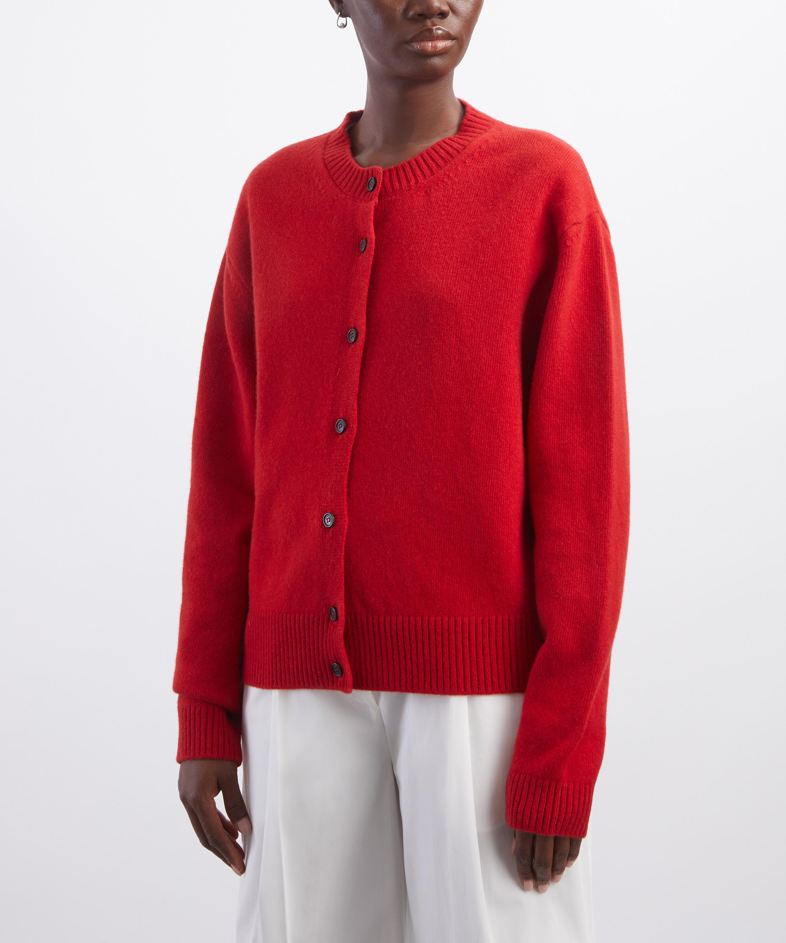 R&oacute;he - Red Classic Cardigan image number 2
