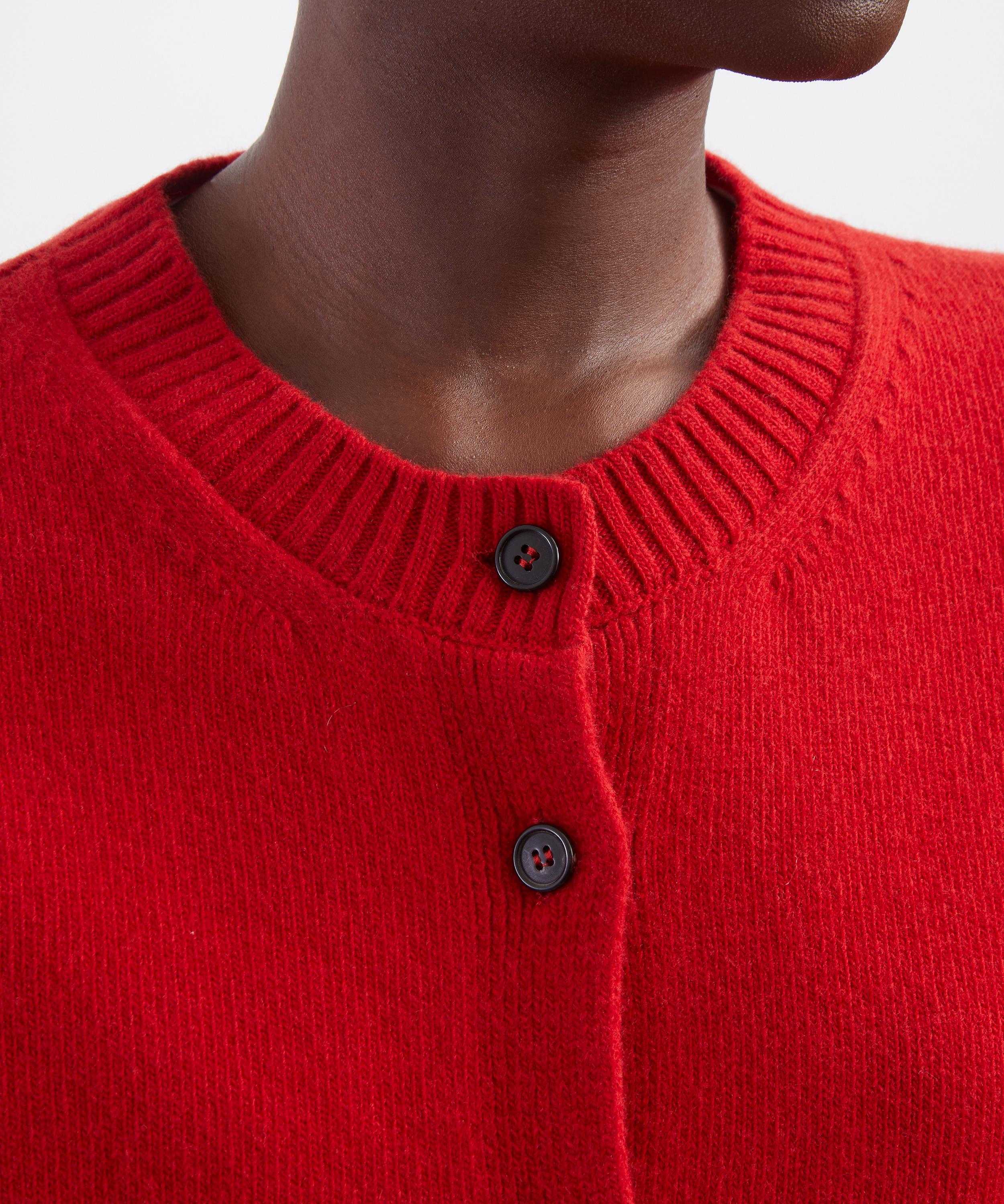 R&oacute;he - Red Classic Cardigan image number 4