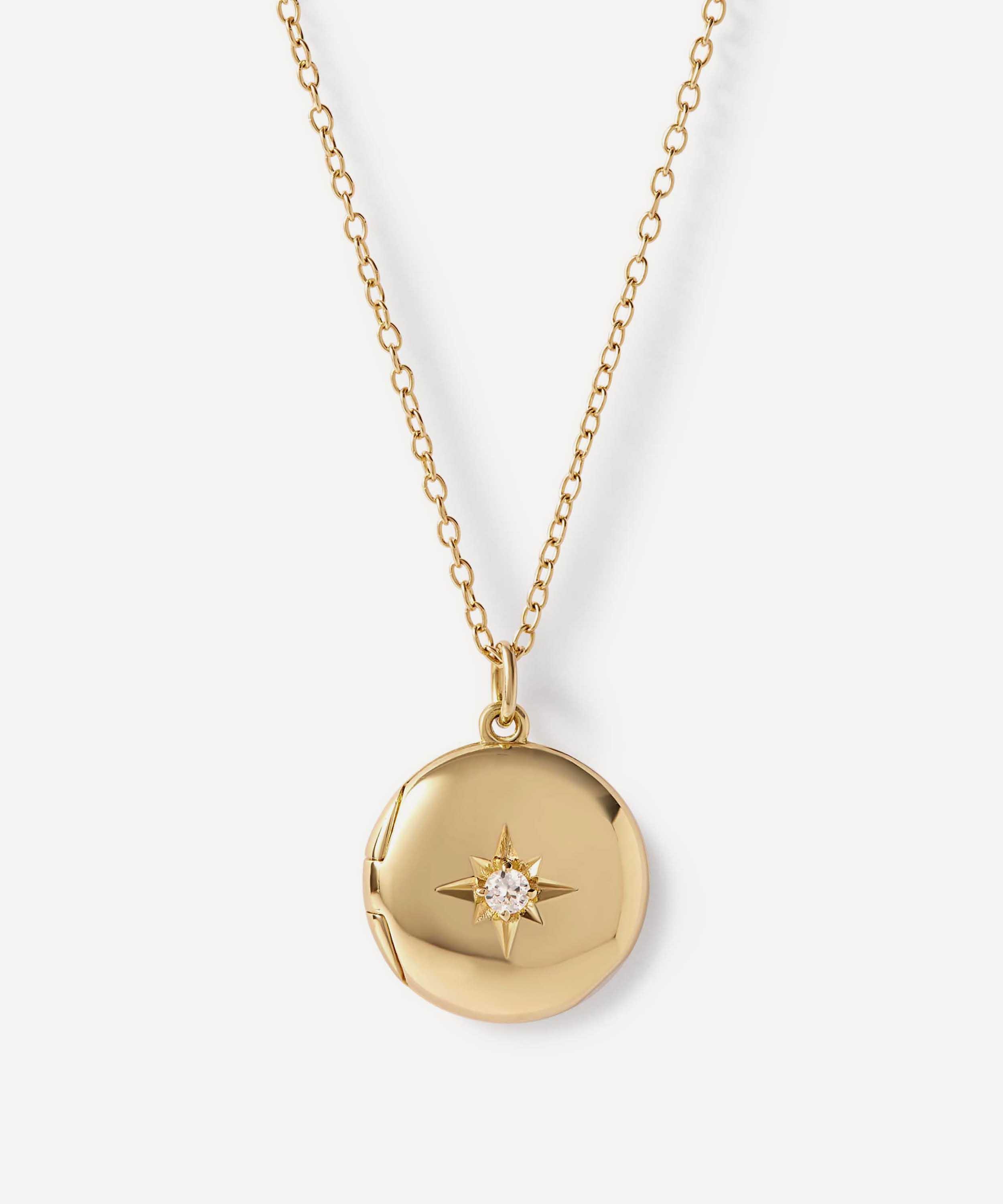 Astley Clarke - 18ct Gold-Plated Vermeil Silver Biography Midi Locket Necklace