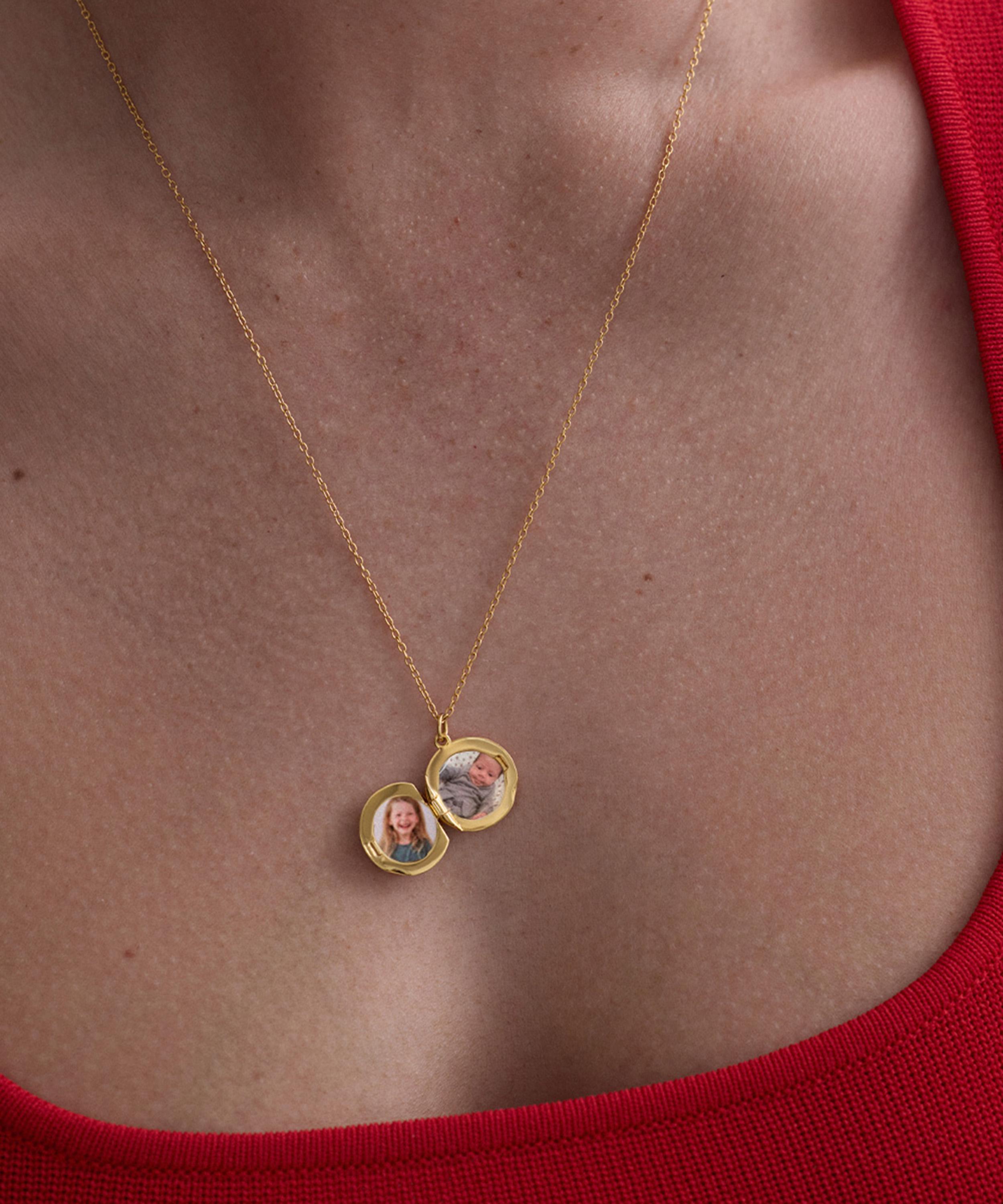 Astley Clarke - 18ct Gold-Plated Vermeil Silver Biography Midi Locket Necklace image number 2