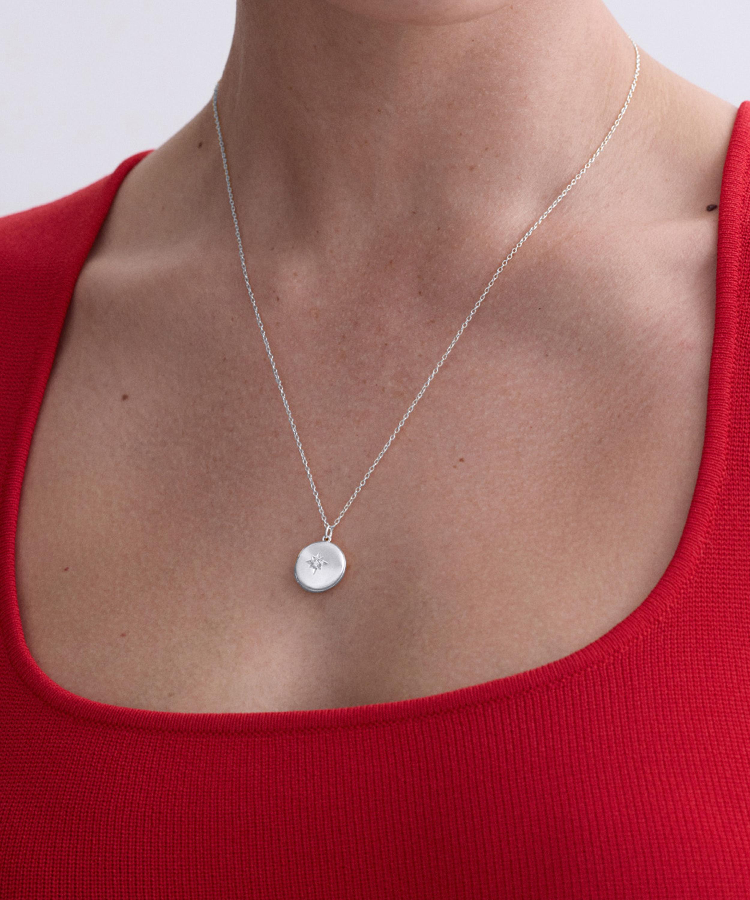 Astley Clarke - Sterling Silver Biography Midi Locket Necklace image number 1