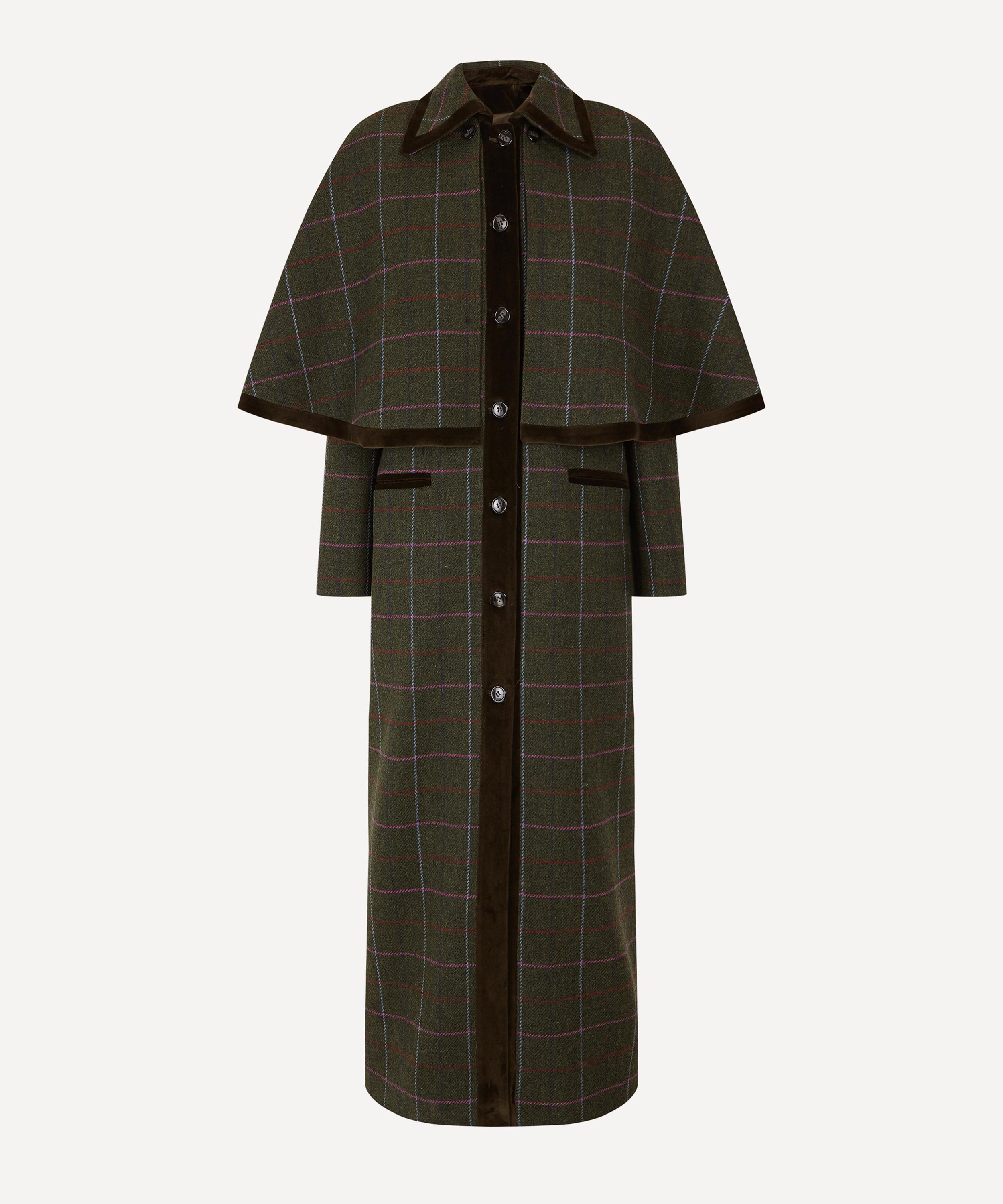 ゴ*リ様 OVERCOAT Cape Shoulder Overcoat - B BYAN Harrow Cape Coat | Liberty