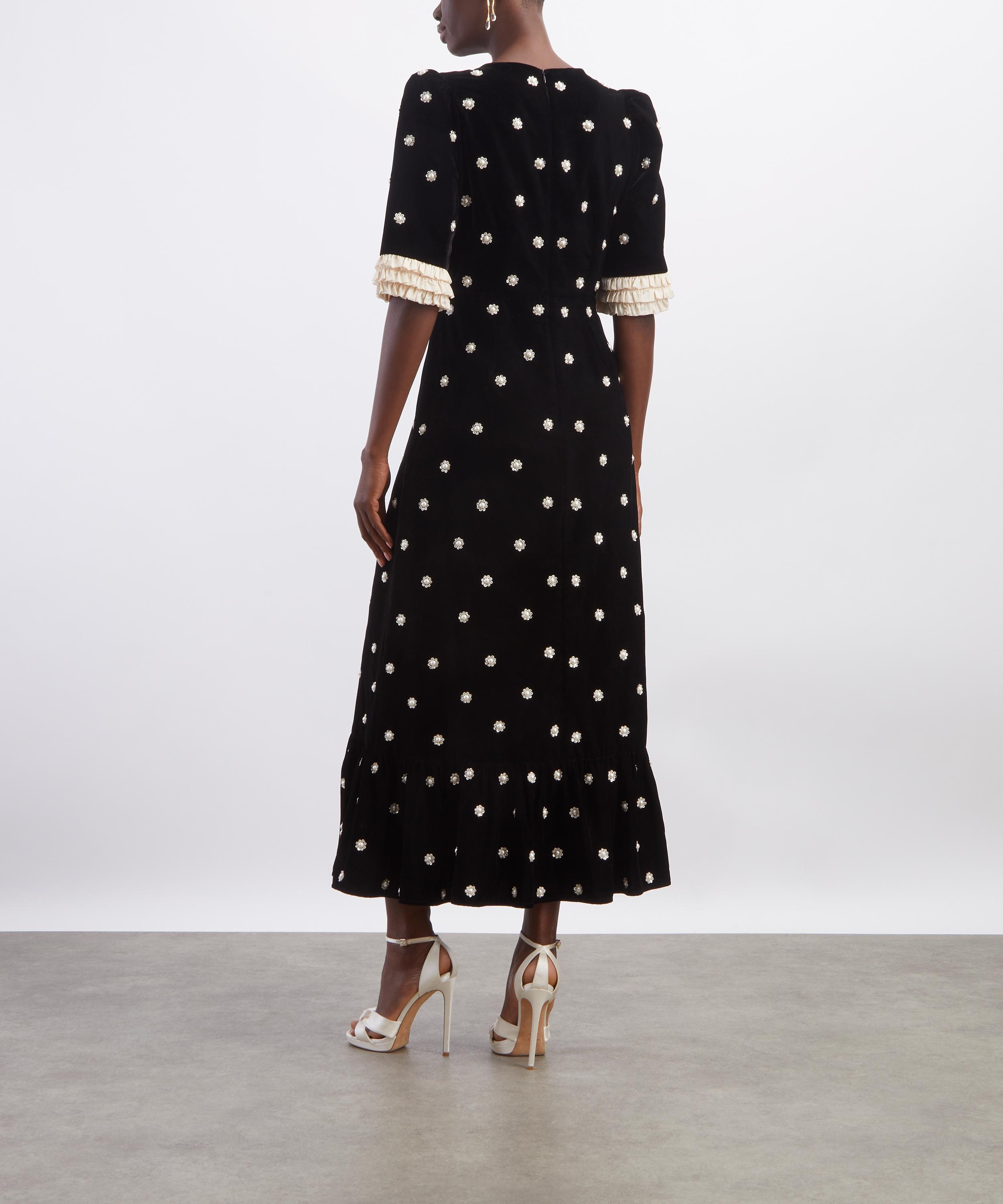 Queens of Archive - Milly Velvet Maxi Dress image number 3