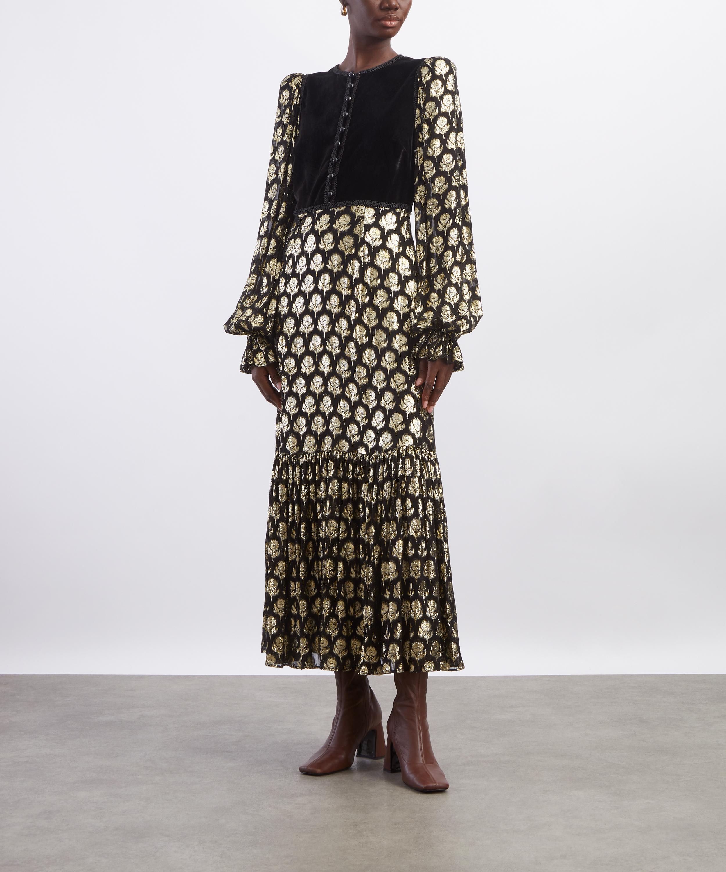 Queens of Archive - Nicole Jacquard Maxi Dress image number 1