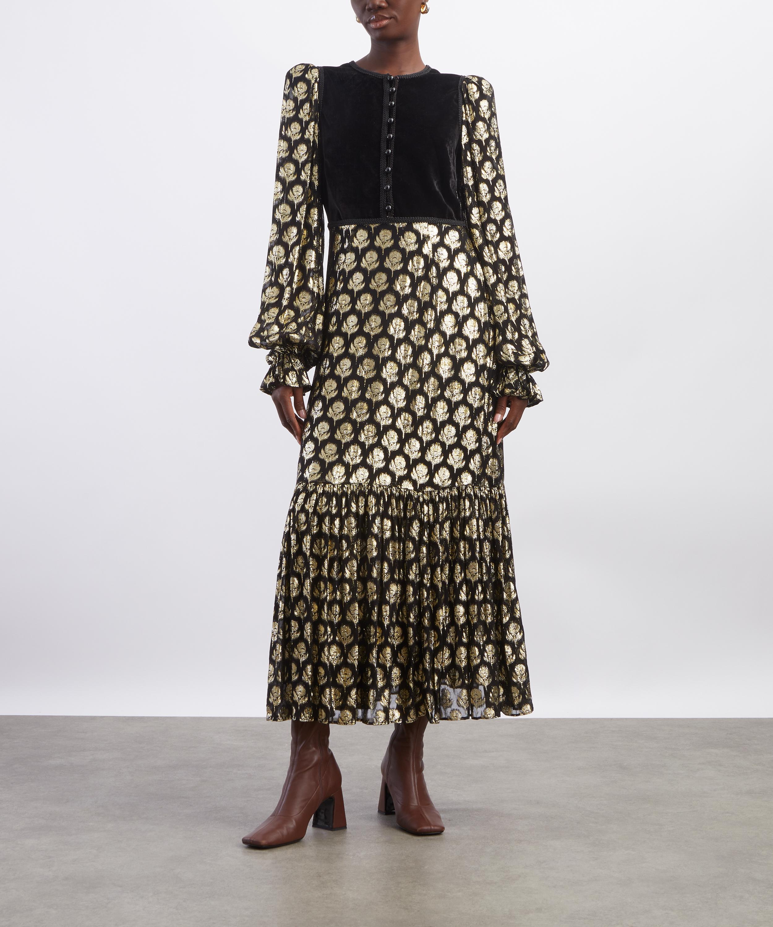 Queens of Archive - Nicole Jacquard Maxi Dress image number 2