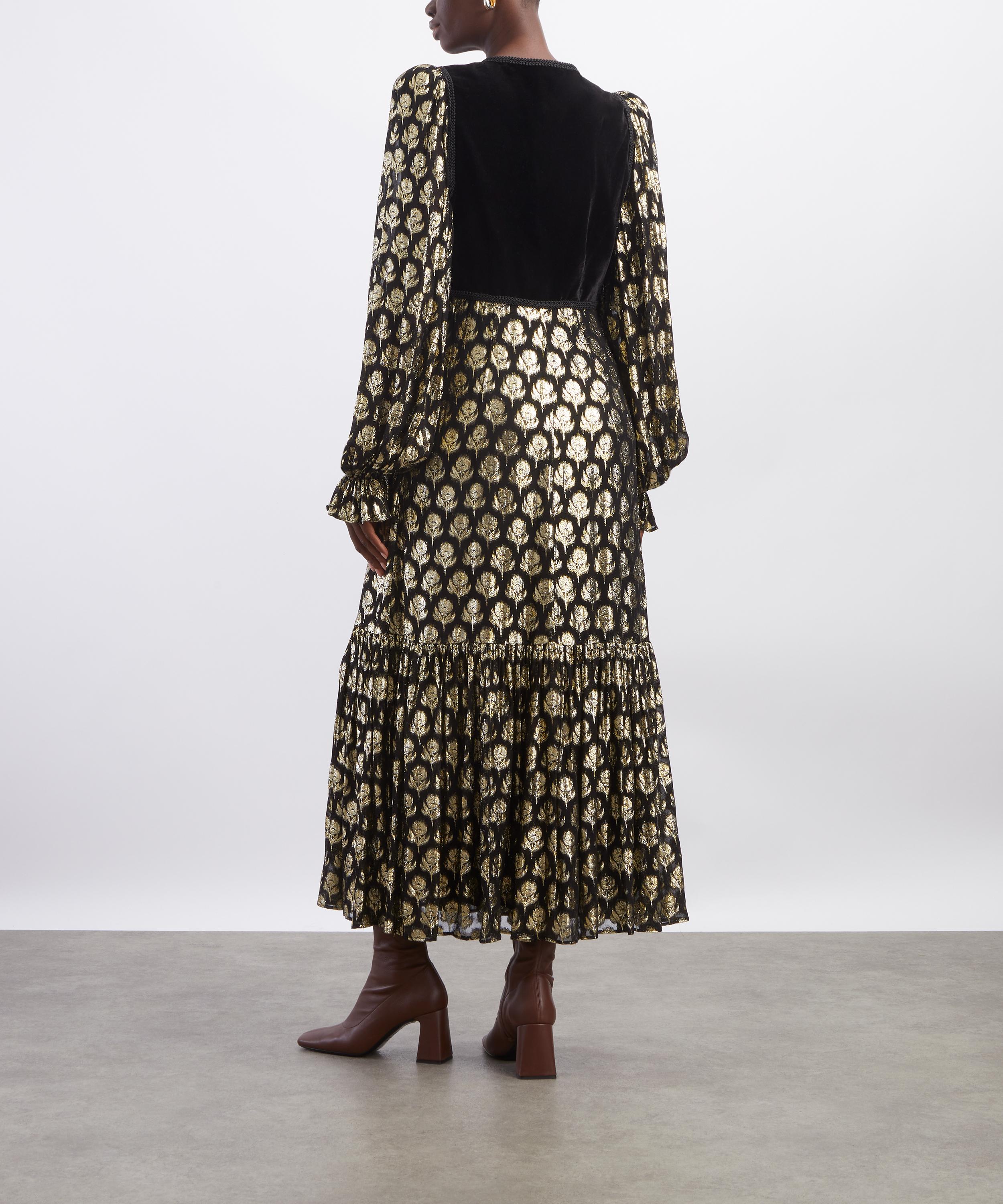 Queens of Archive - Nicole Jacquard Maxi Dress image number 3