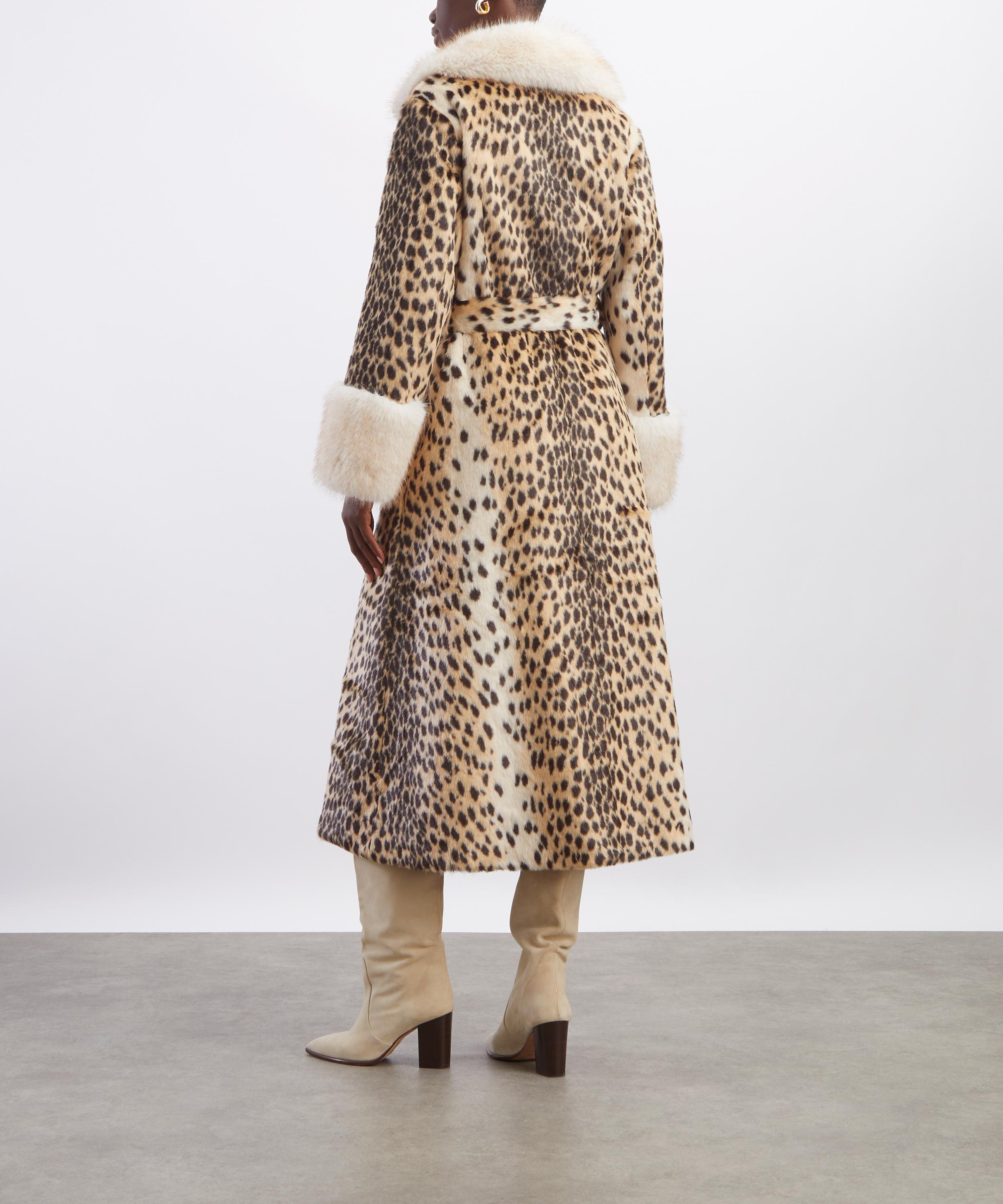 Queens of Archive - Priscilla Cheetah Print Maxi Coat image number 3