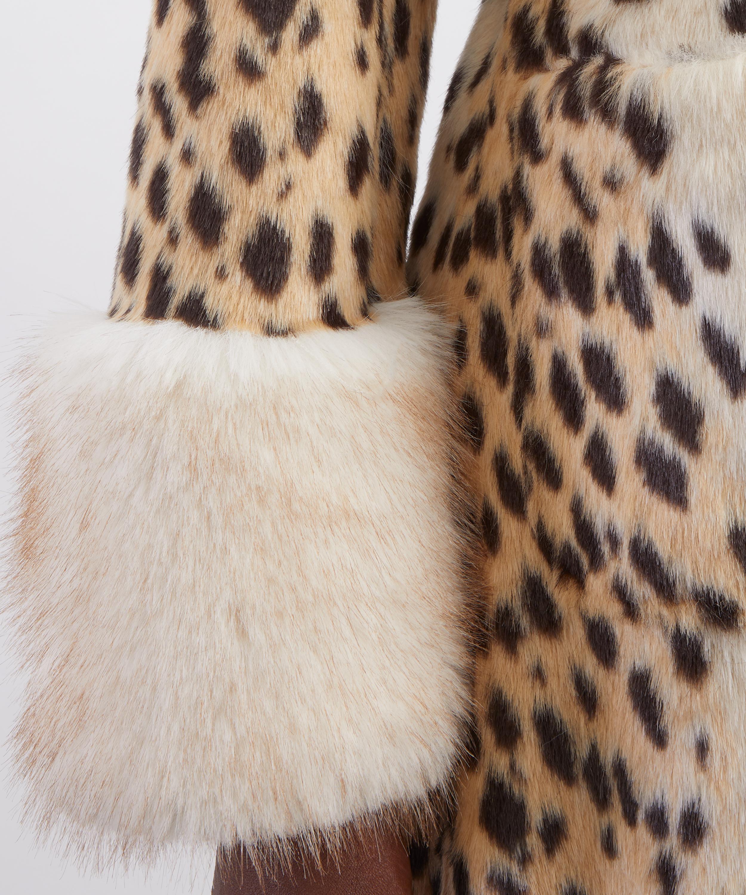 Queens of Archive - Priscilla Cheetah Print Maxi Coat image number 4